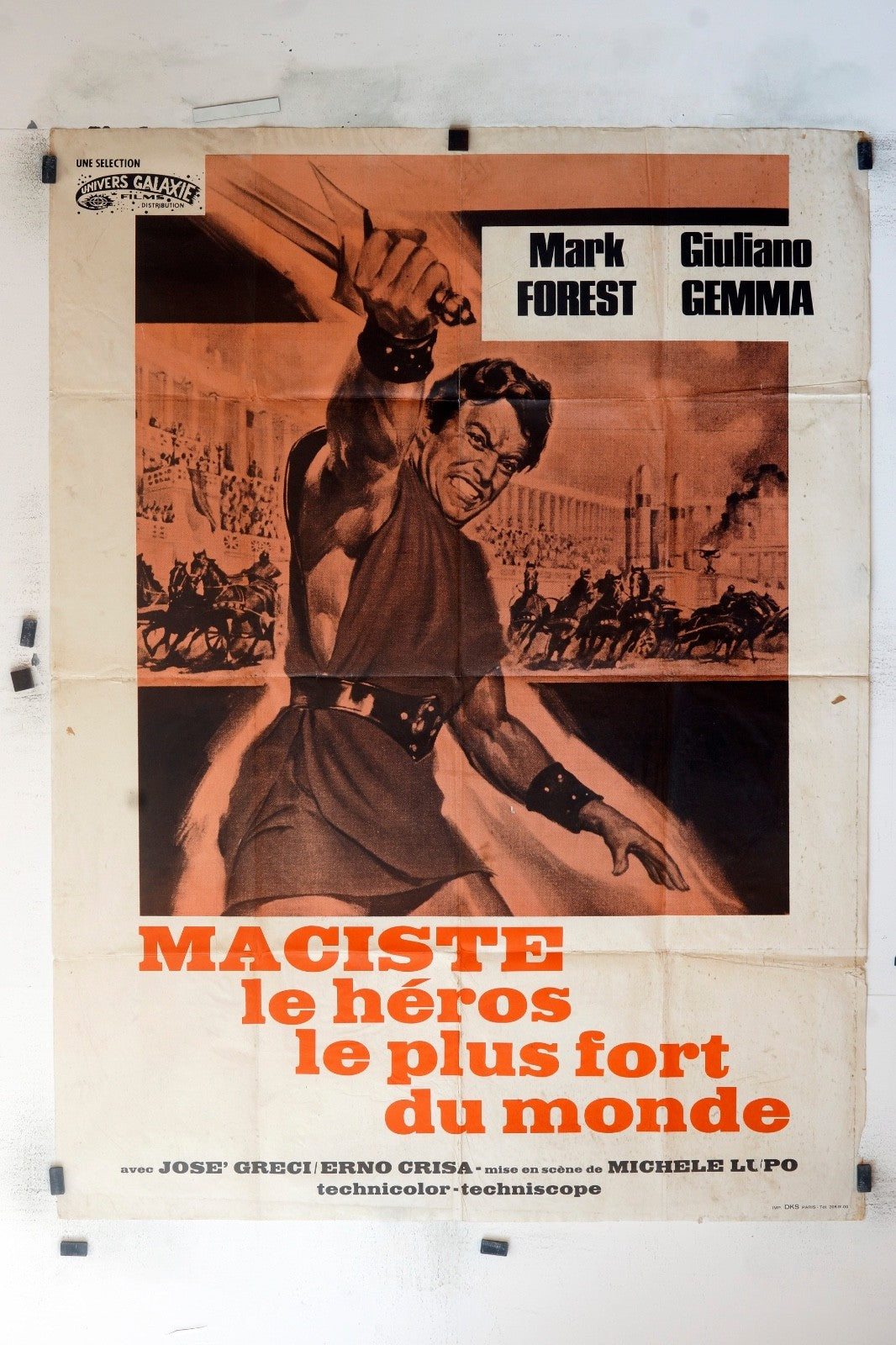 MACISTE LE HÉROS LE PLUS FORYT DU MONDE MARK MOVIE POSTER ORIGINAL (120x160)