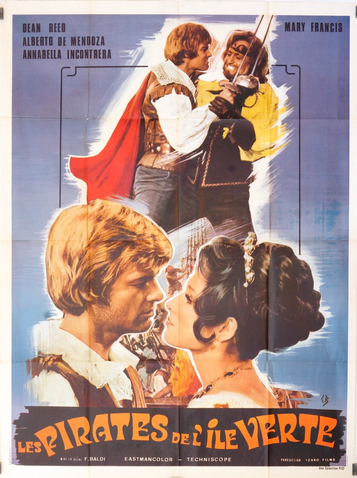 LES PIRATES DE L’ILE VERTE DEEN REED POSTER ORIGINAL 120x160
