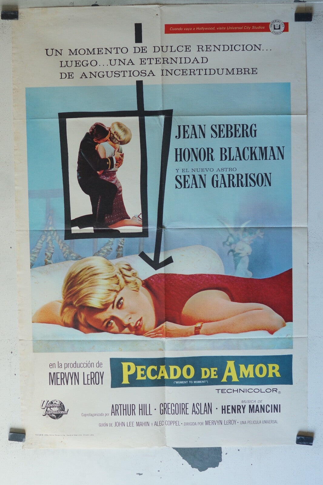 PECADO DE AMOR MOVIE POSTER ORIGINAL 68x104 Honor Blackman , Sean Garrison