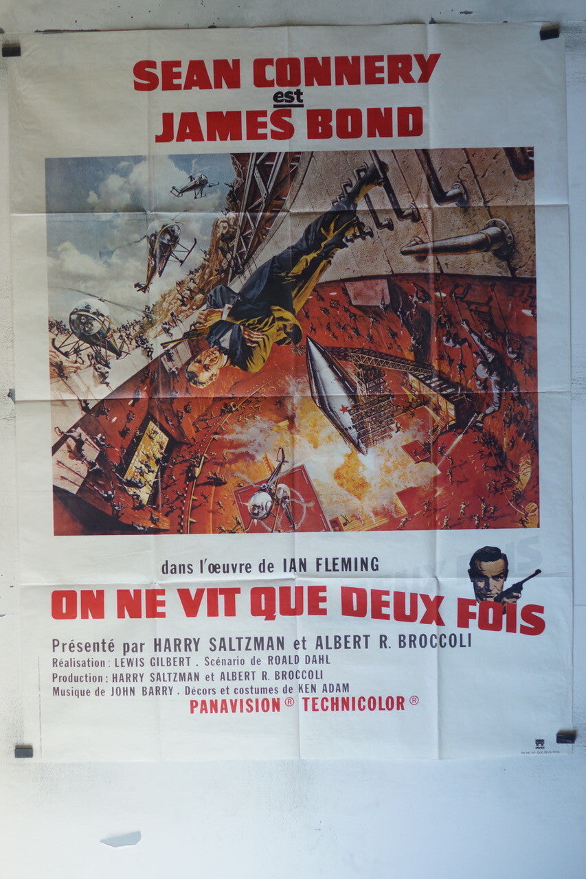 ON NE VIT QUE DEUX FOIS MOVIE POSTER ORIGINAL 120x160 Sean Connery