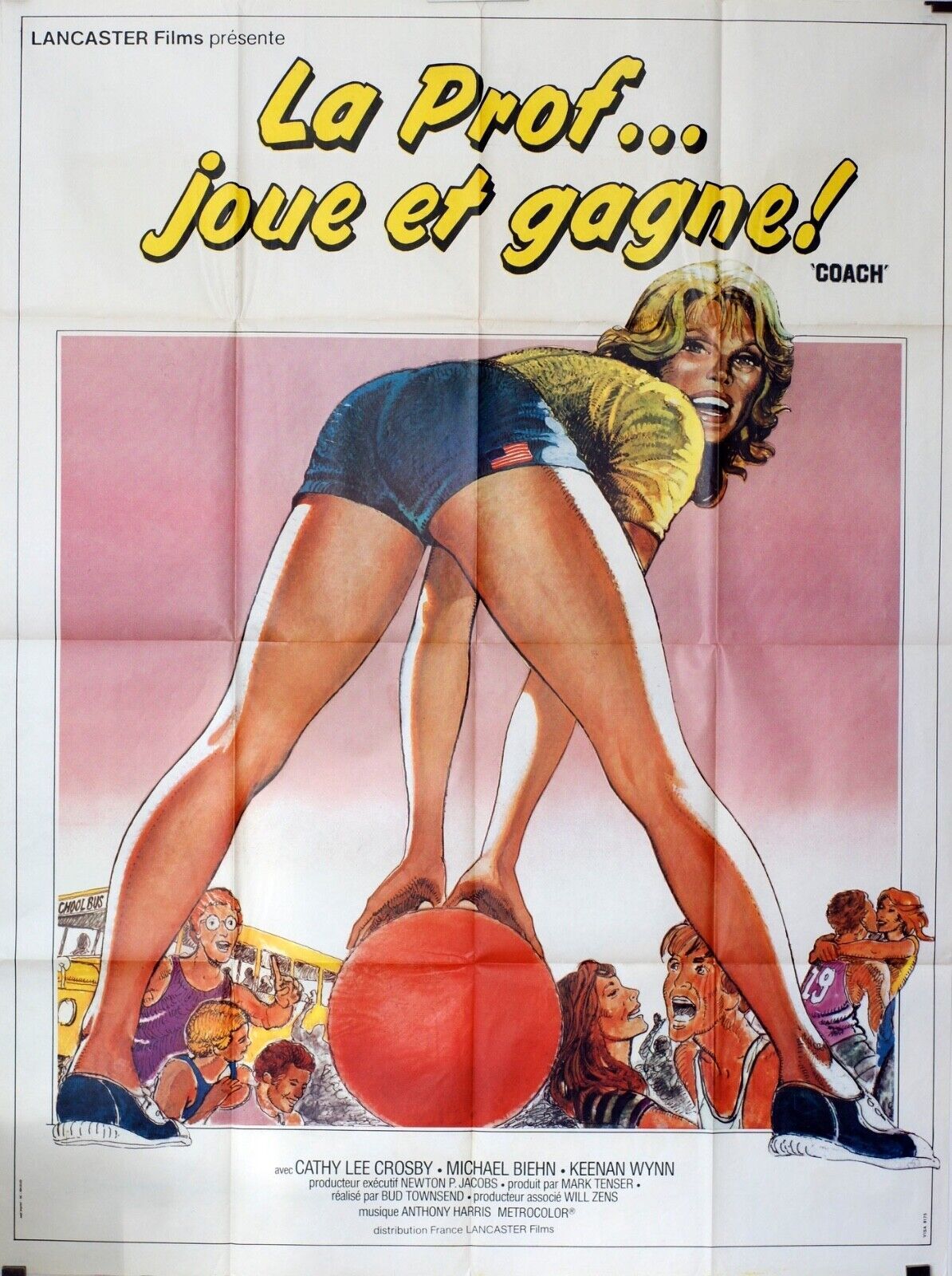 LA PROF…JOUE ET GAGNE MOVIE POSTER ORIGINAL 120x160 CATHY LEE CROSBY