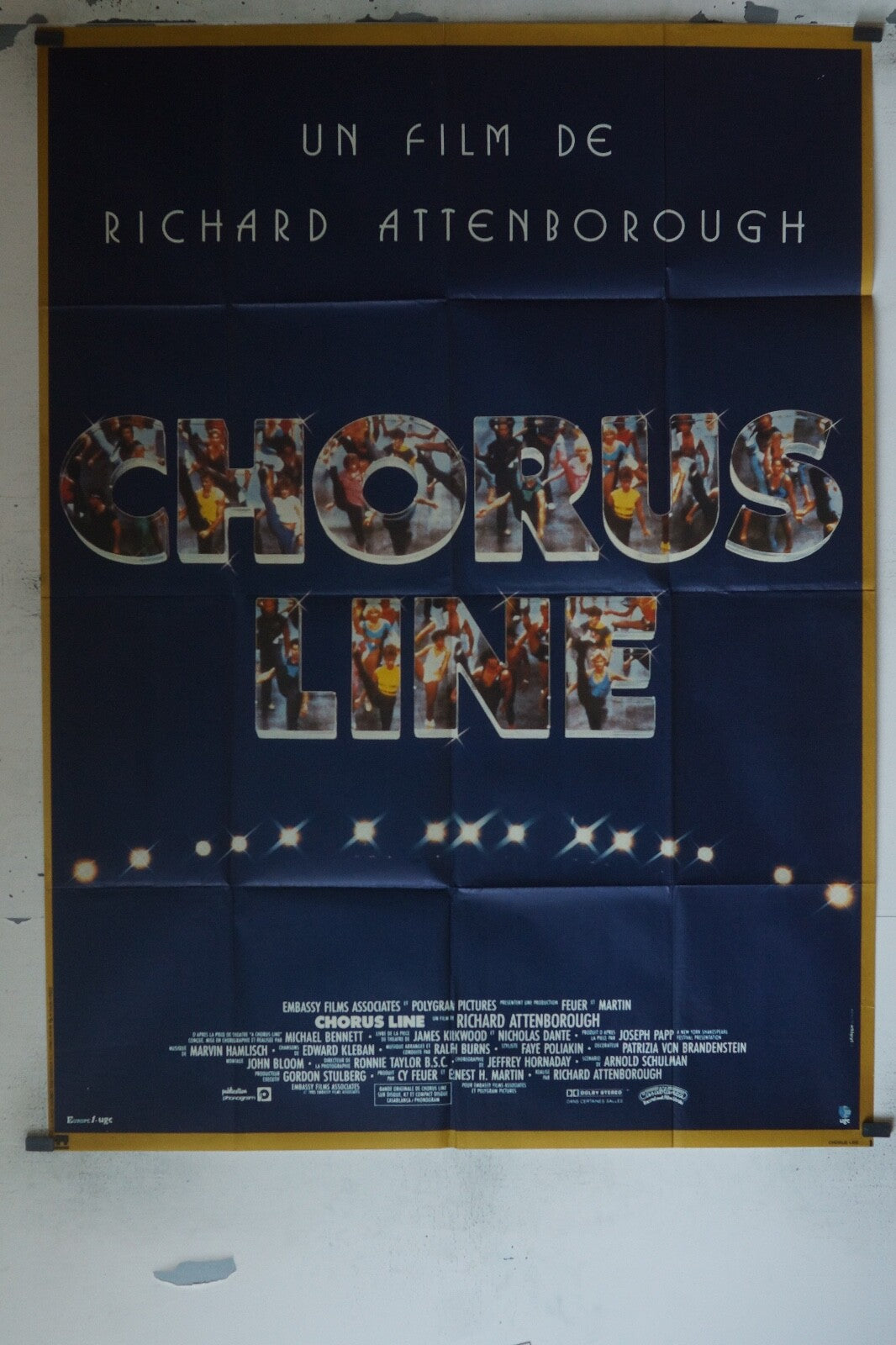 CHORUS LINE POSTER ORIGINAL 120x160 BERRY GORDY