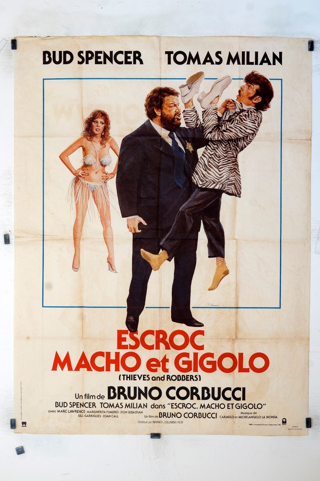 ESCROC MACHO ET GIGOLO BUD SPENCER MOVIE POSTER ORIGINAL 120x160