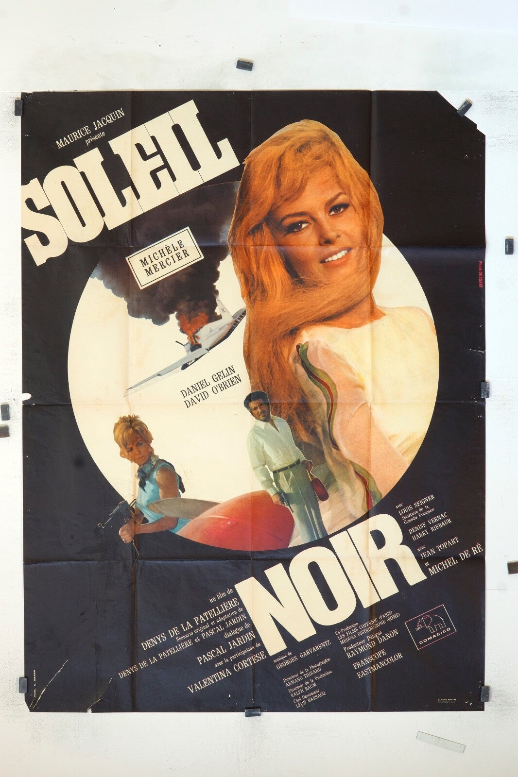 SOLEIL NOIR MAURICE JACQUIN ORIGINAL MOVIE POSTER 120x160