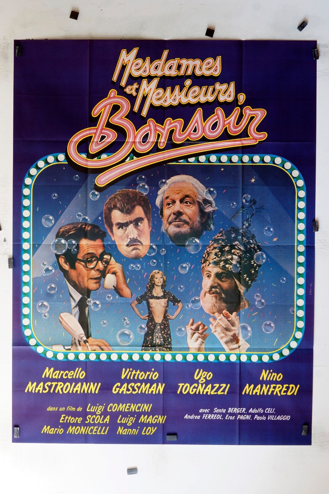 MESDAMES & MESSIEURS BONSOIR MARCELLO MOVIE POSTER ORIGINAL 120x160