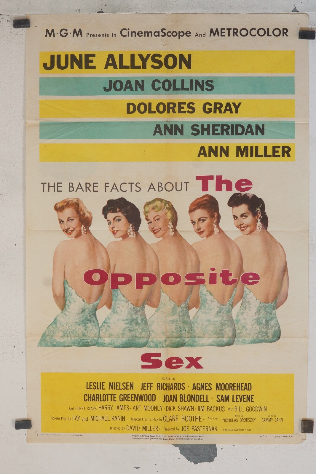 THE OPPOSITE SEX POSTER ORIGINAL 69x103, David Miller, June Allyson