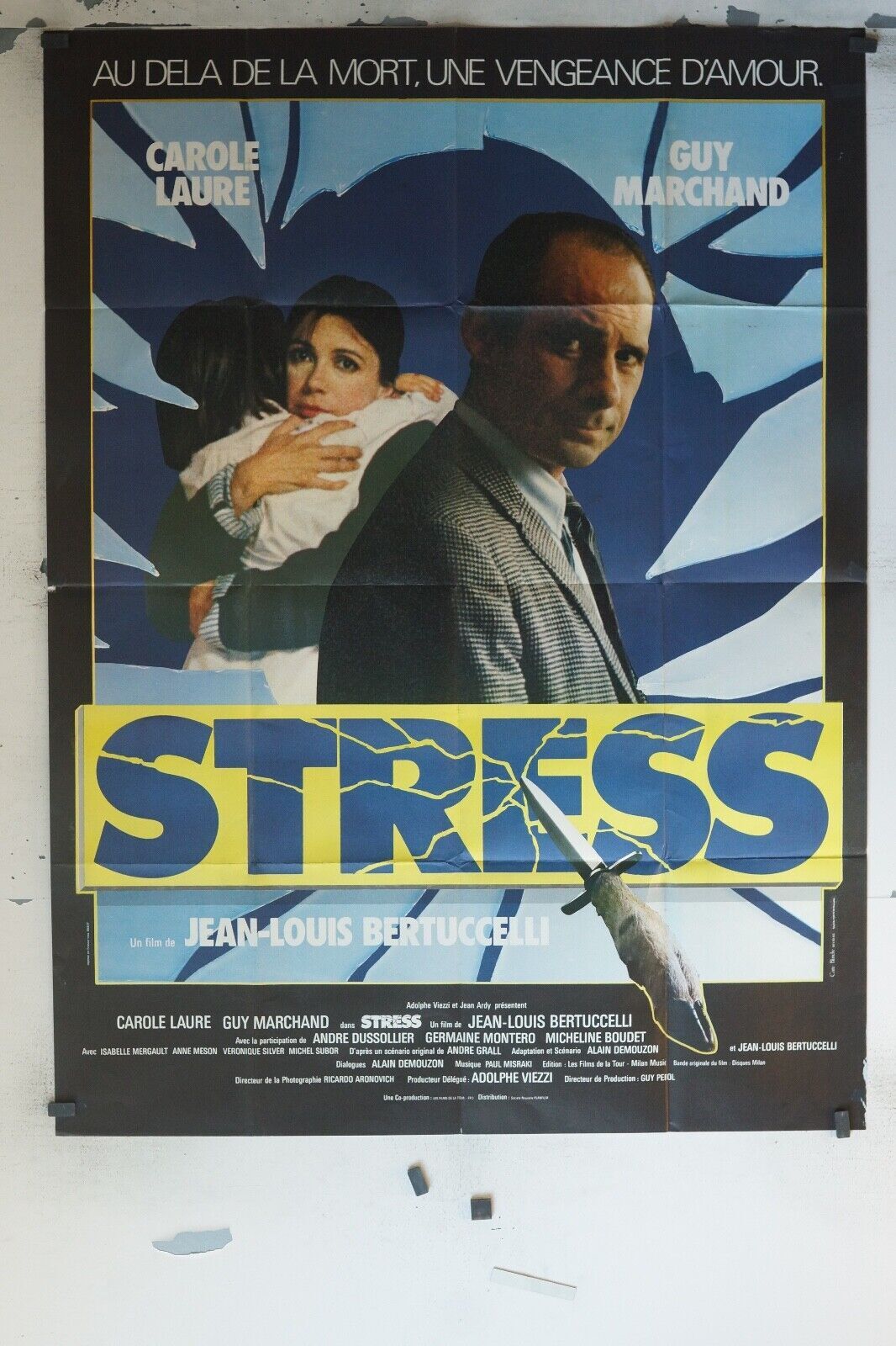 STRESS MOVIE POSTER ORIGINAL (120x160) CAROLE LAURE