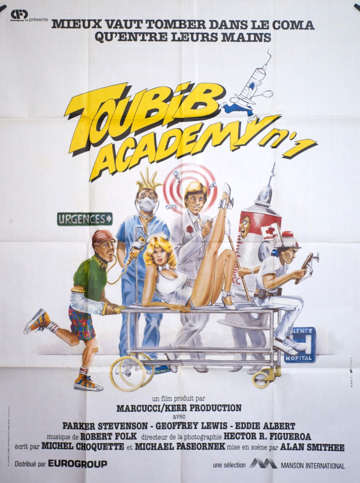 TOUBIB ACADÉMY N°1 MOVIE POSTER ORIGINAL 120x160 BERTRAND TAVERNIER