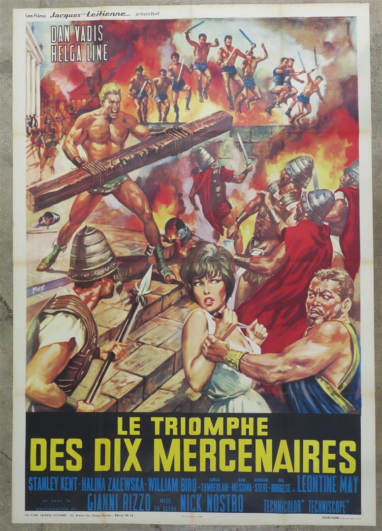 TRIOMPHE DES 10 MERCENAIRES (LE) ORIGINAL 80x120