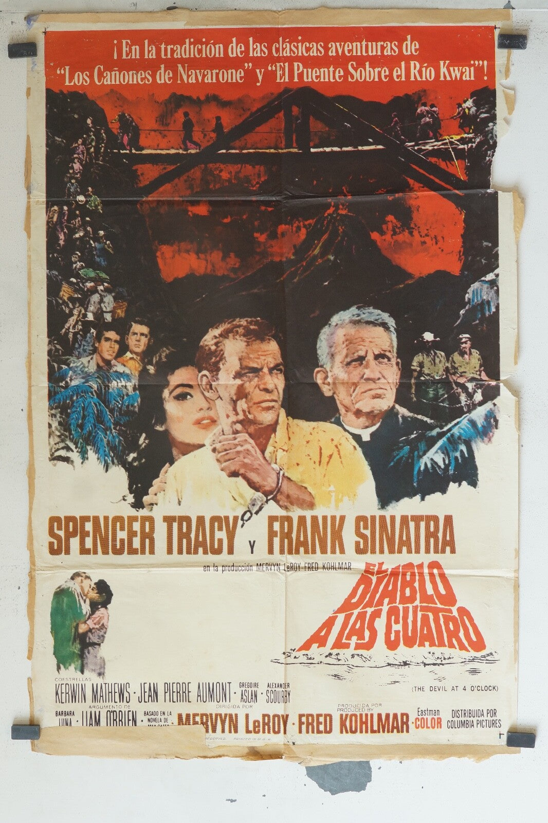 EL DIABLO A LAS CUATRO MOVIE POSTER ORIGINAL (69x103), Mervyn Leroy, Tracy