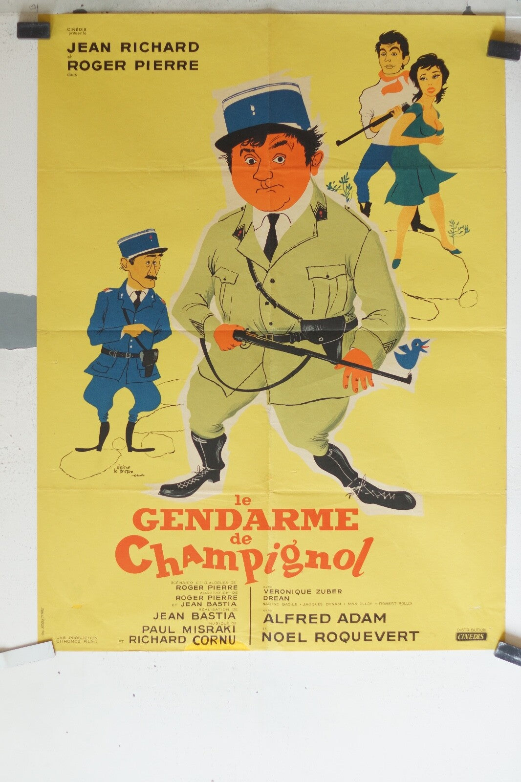 GENDARME DE CHAMPIGNOL (LE) MOVIE POSTER ORIGINAL(60X80) Jean Richard ,