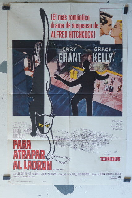 PARA ATRAPAR AL LADRON MOVIE POSTER 69x104 Gary grant , Grace Kelly