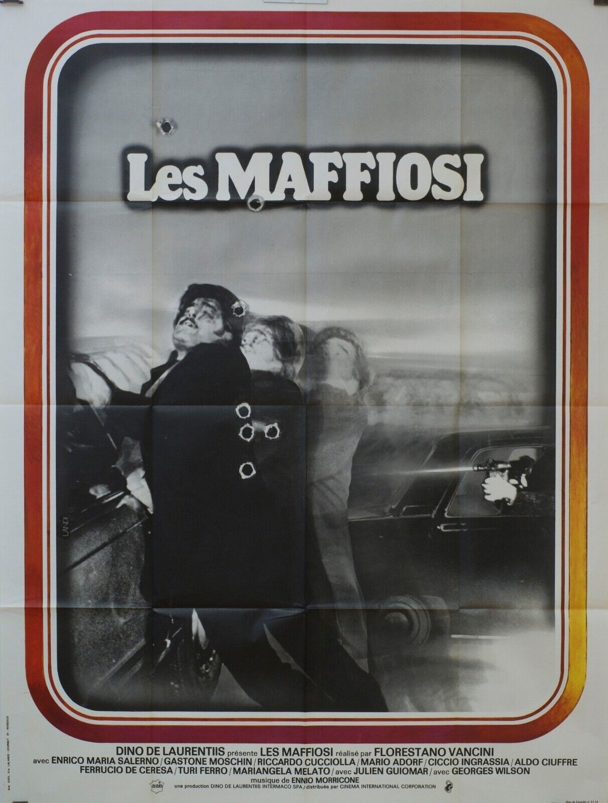 LES MAFFIOSIO MOVIE POSTER ORIGINAL 120x160 ENRICO MARIO SALERNO