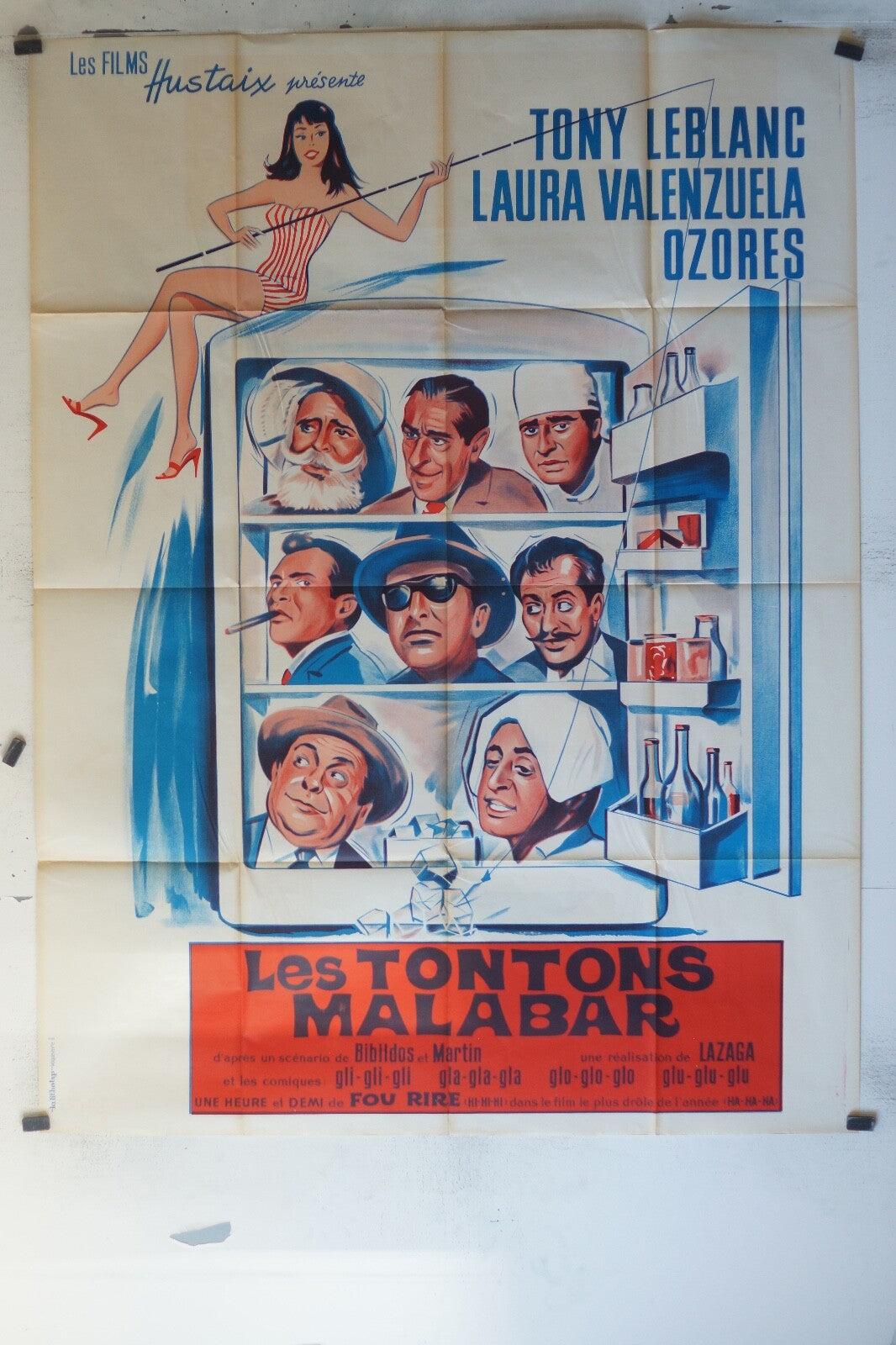 TONTONS MALABAR (LES) POSTER ORIGINAL120x160 Tony Leblanc , Laura Valenzuela