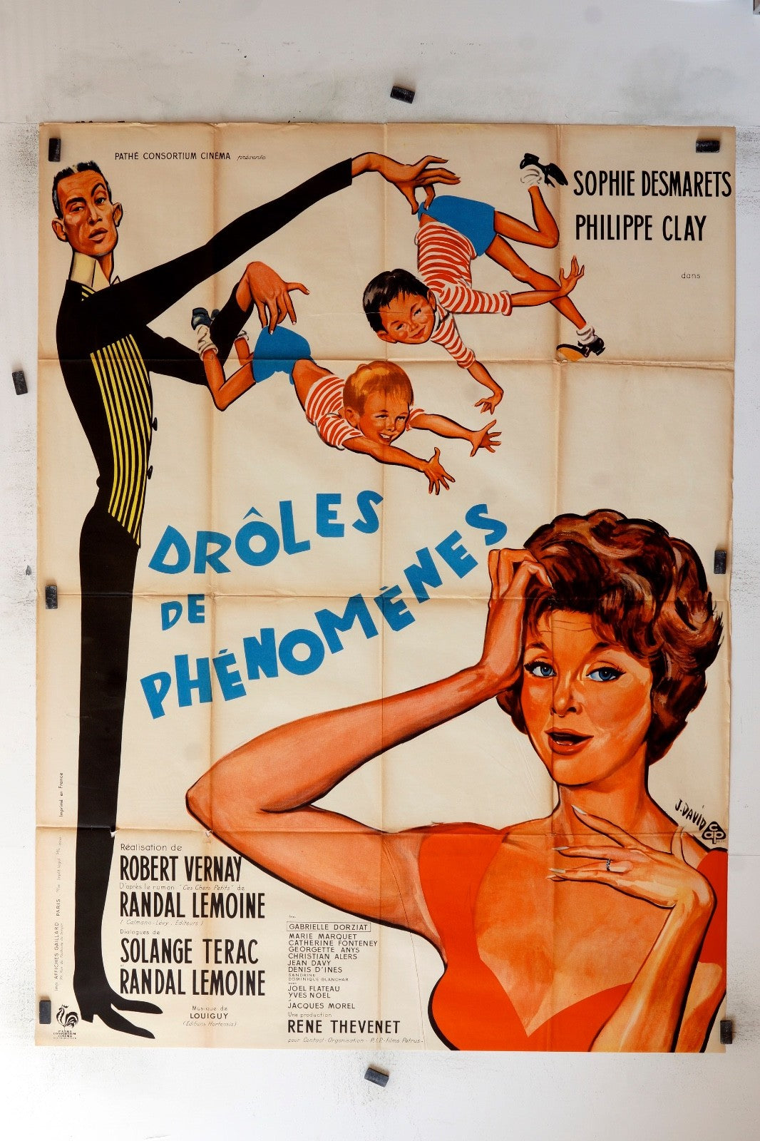 DRÔLES DE PHÉNOMÈNES ROBERT VERNAY MOVIE POSTER ORIGINAL (120x160)