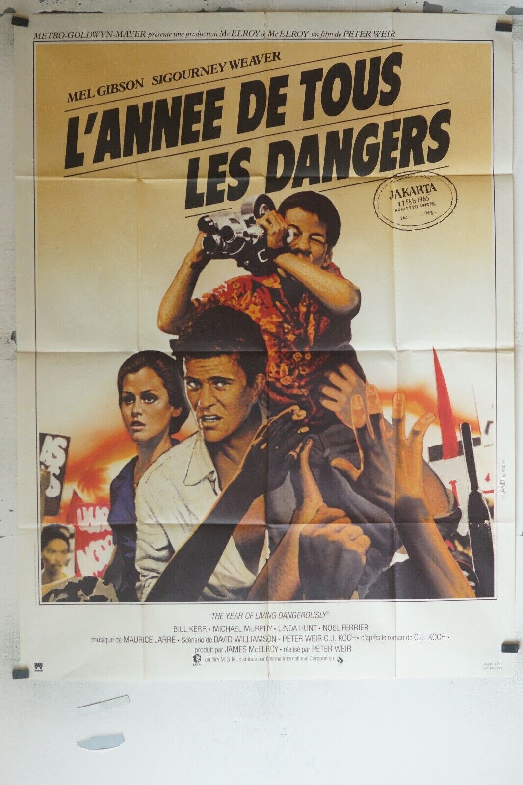 L’ANNÉE DE TOUS LES DANGERS MOVIE POSTER ORIGINAL (120x160) MEL GIBSON