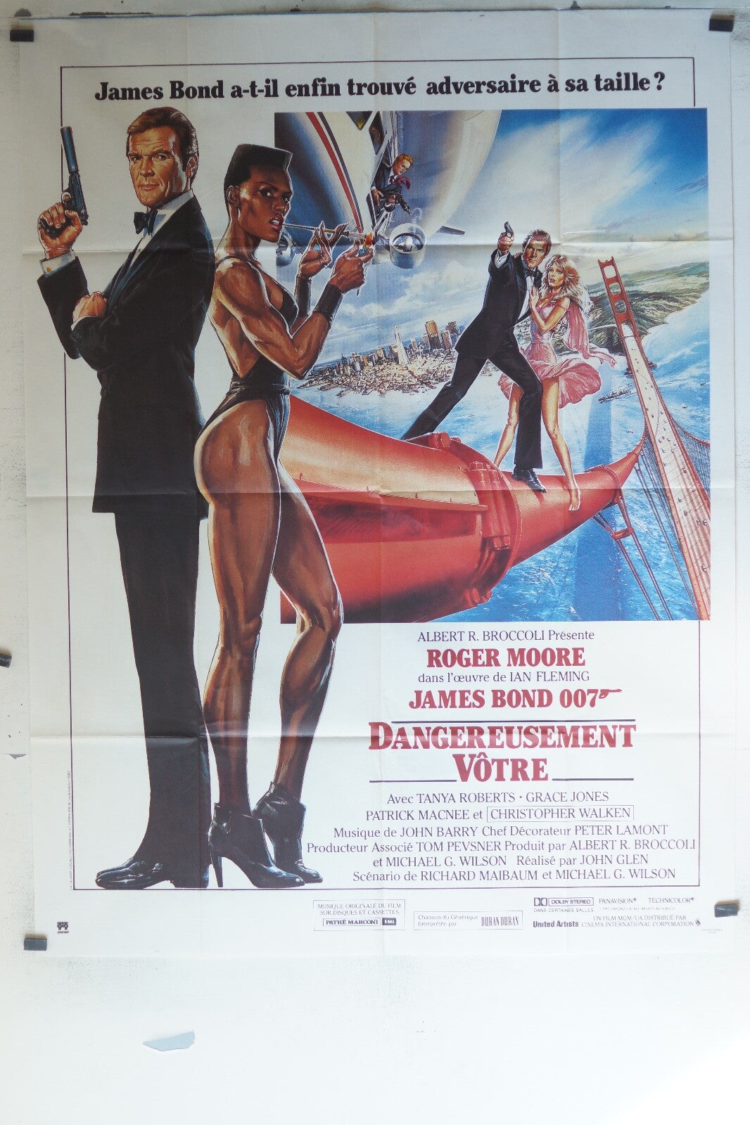 DANGEREUSEMENT VOTRE ORIGINAL MOVIE POSTER 120x160 Roger Moore