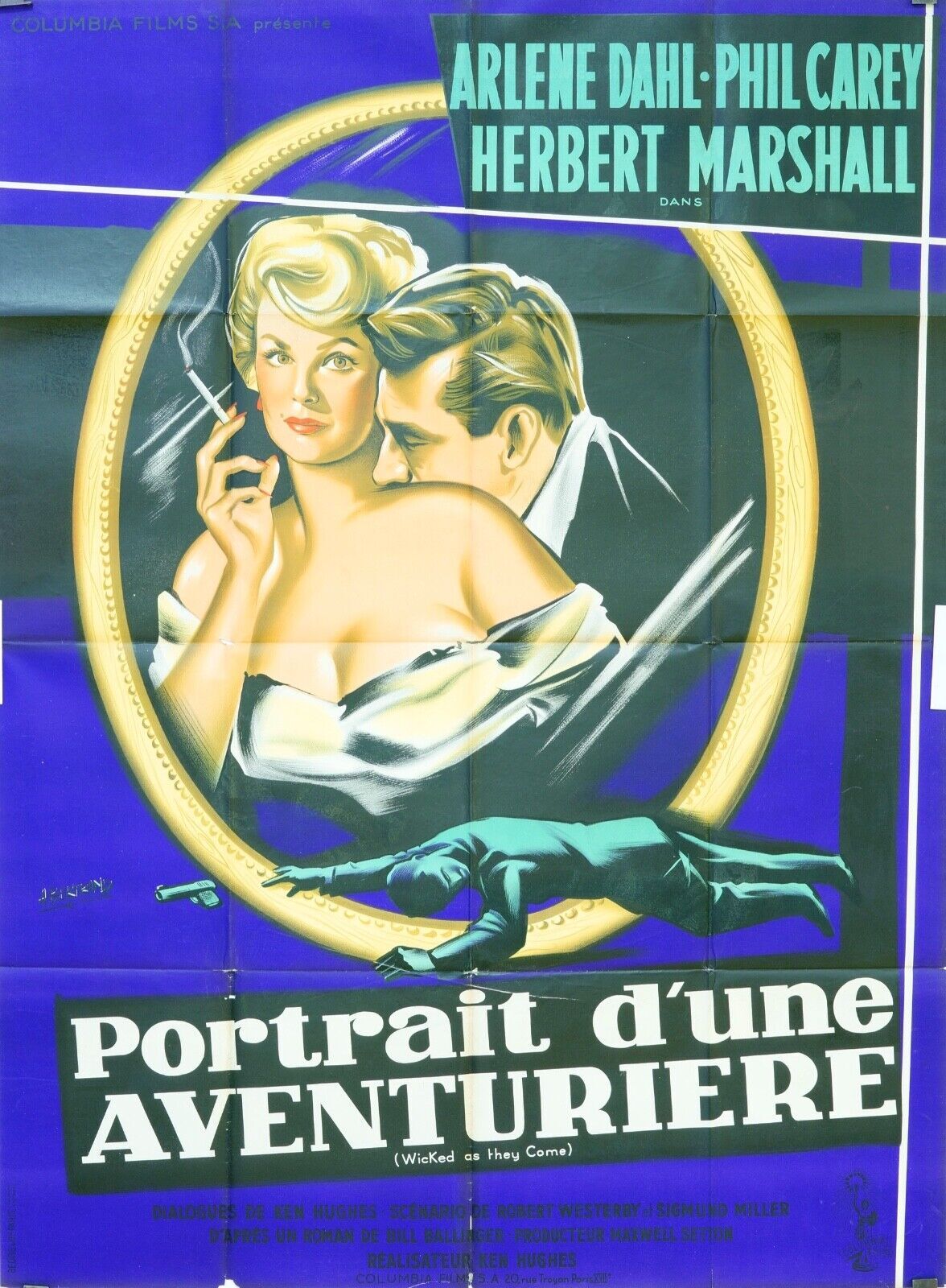 PORTRAIT D’UNE AVENTURIÈRE MOVIE POSTER ORIGINAL 120x160 ARLÈNE DAHL