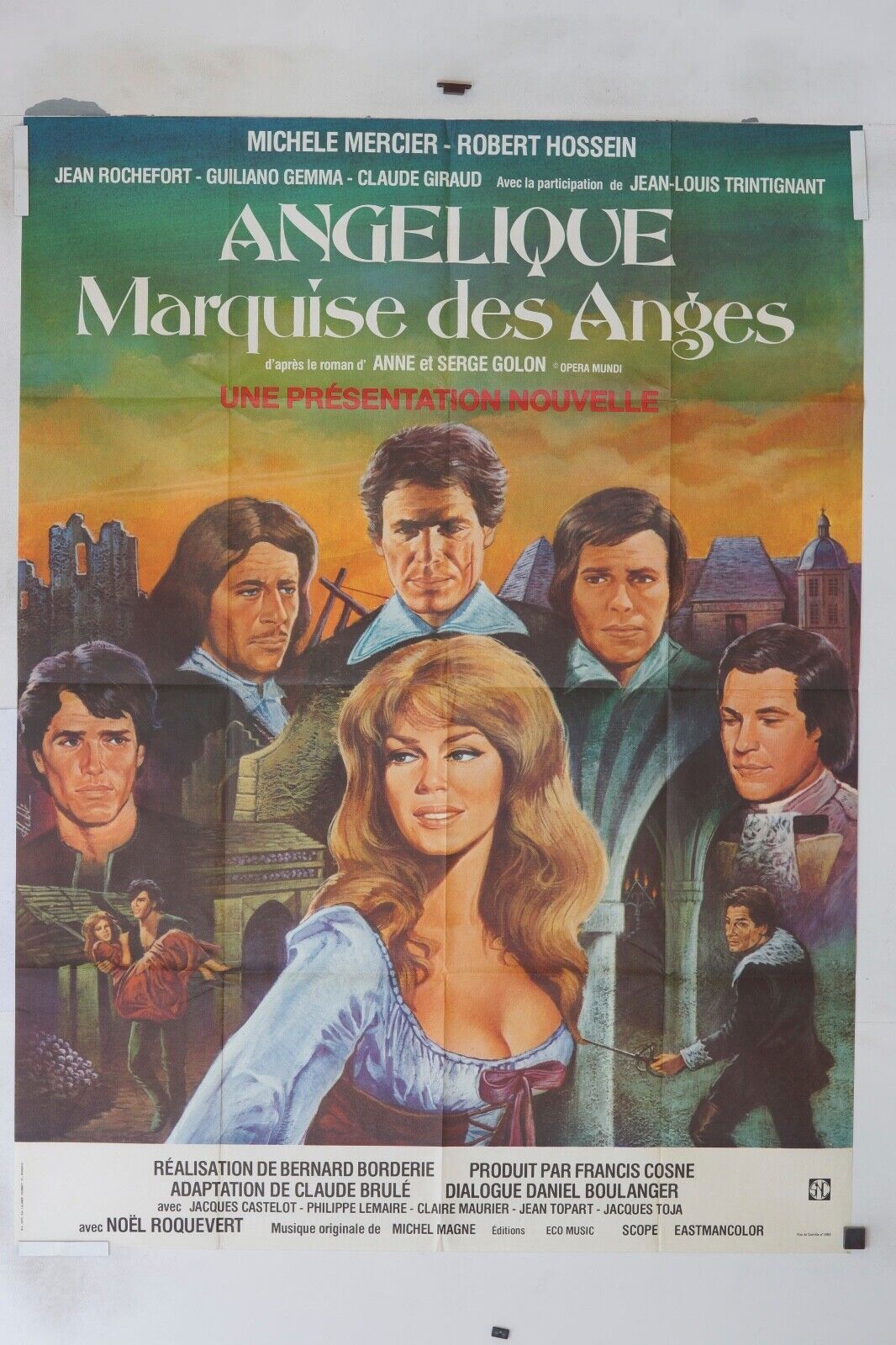 ANGÉLIQUE MARQUISE DES ANGES ORIGINAL MOVIE POSTER 120x160 MICHEL MERCIER