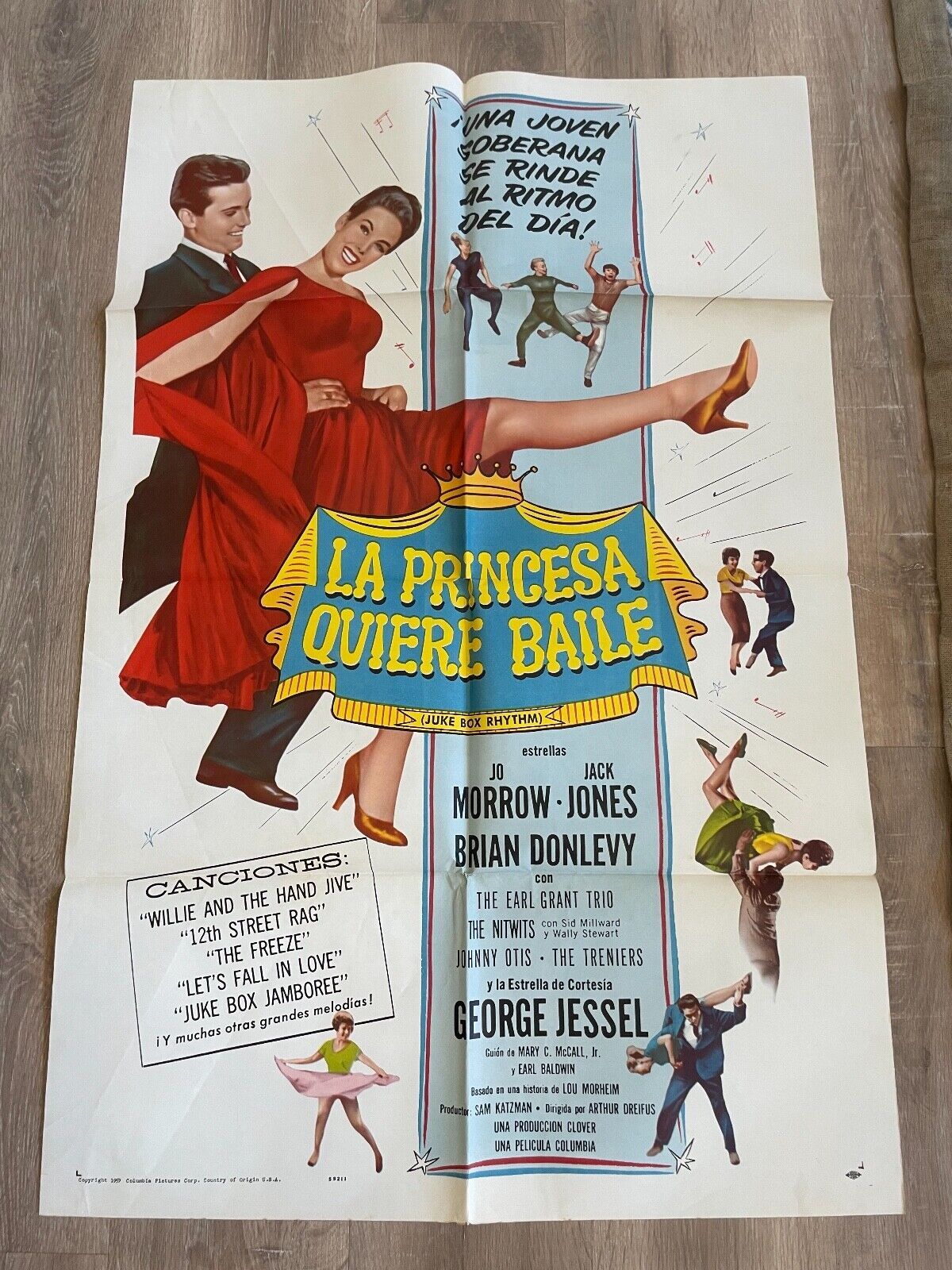 LA PRINCESA QUIERE BAILE ORIGINAL MOVIE POSTER (70X100) JO MORROW