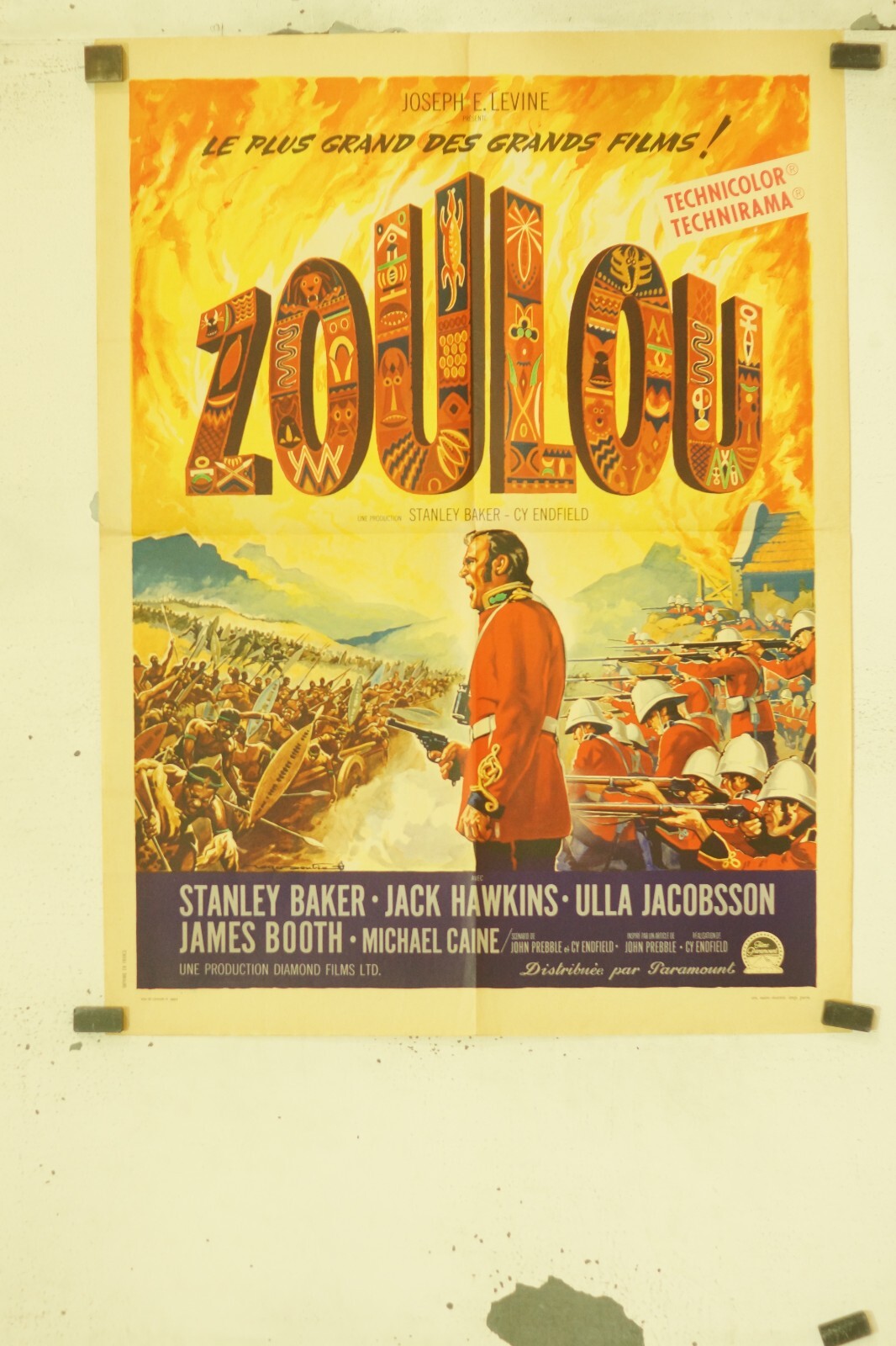ZOULOU POSTER ORIGINAL (60X80) STANLEY BAKER – JACK HAWKINS