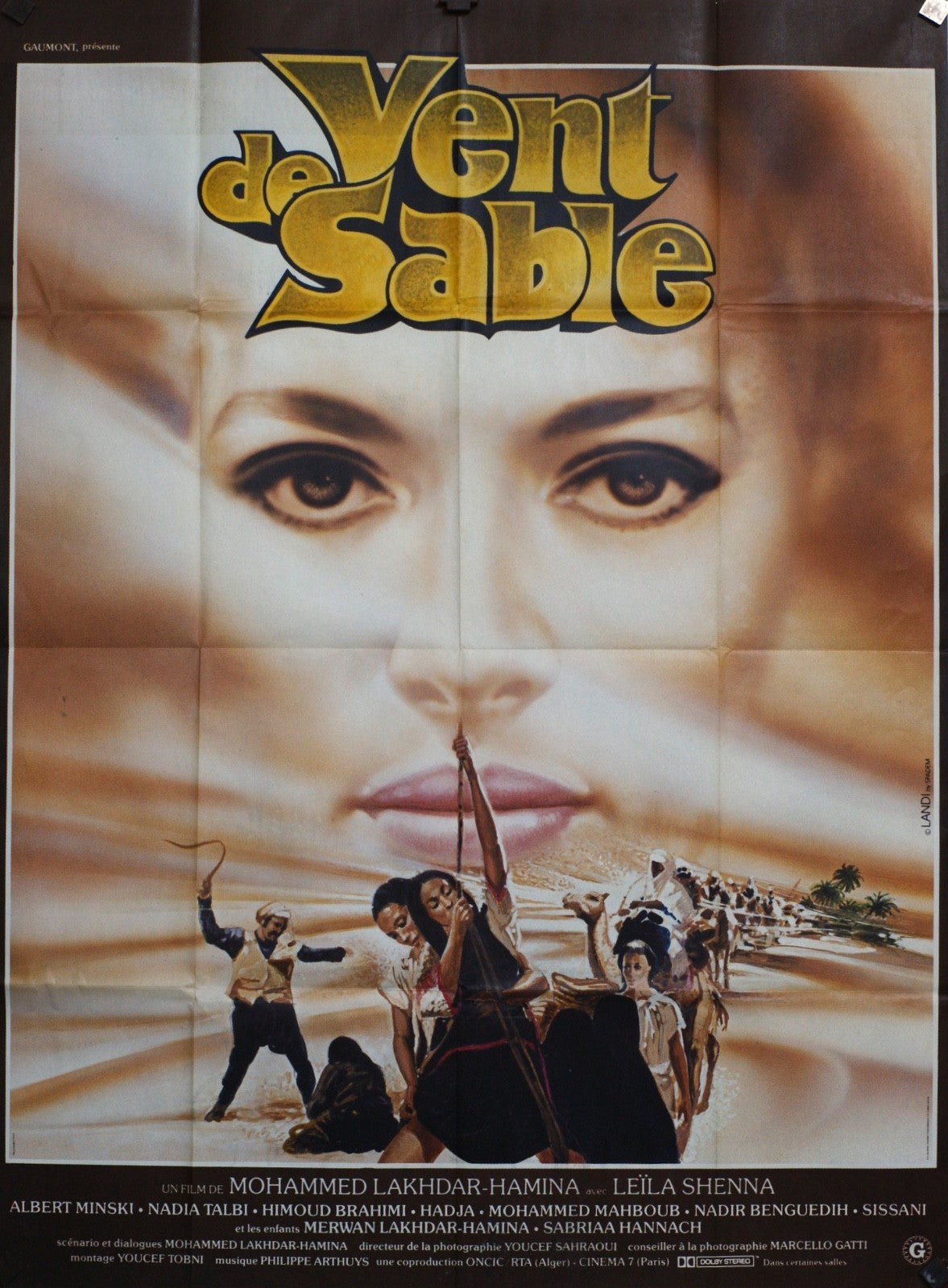 VENT DE SABLE ALBERT MINSKI MOVIE POSTER ORIGINAL 120x160