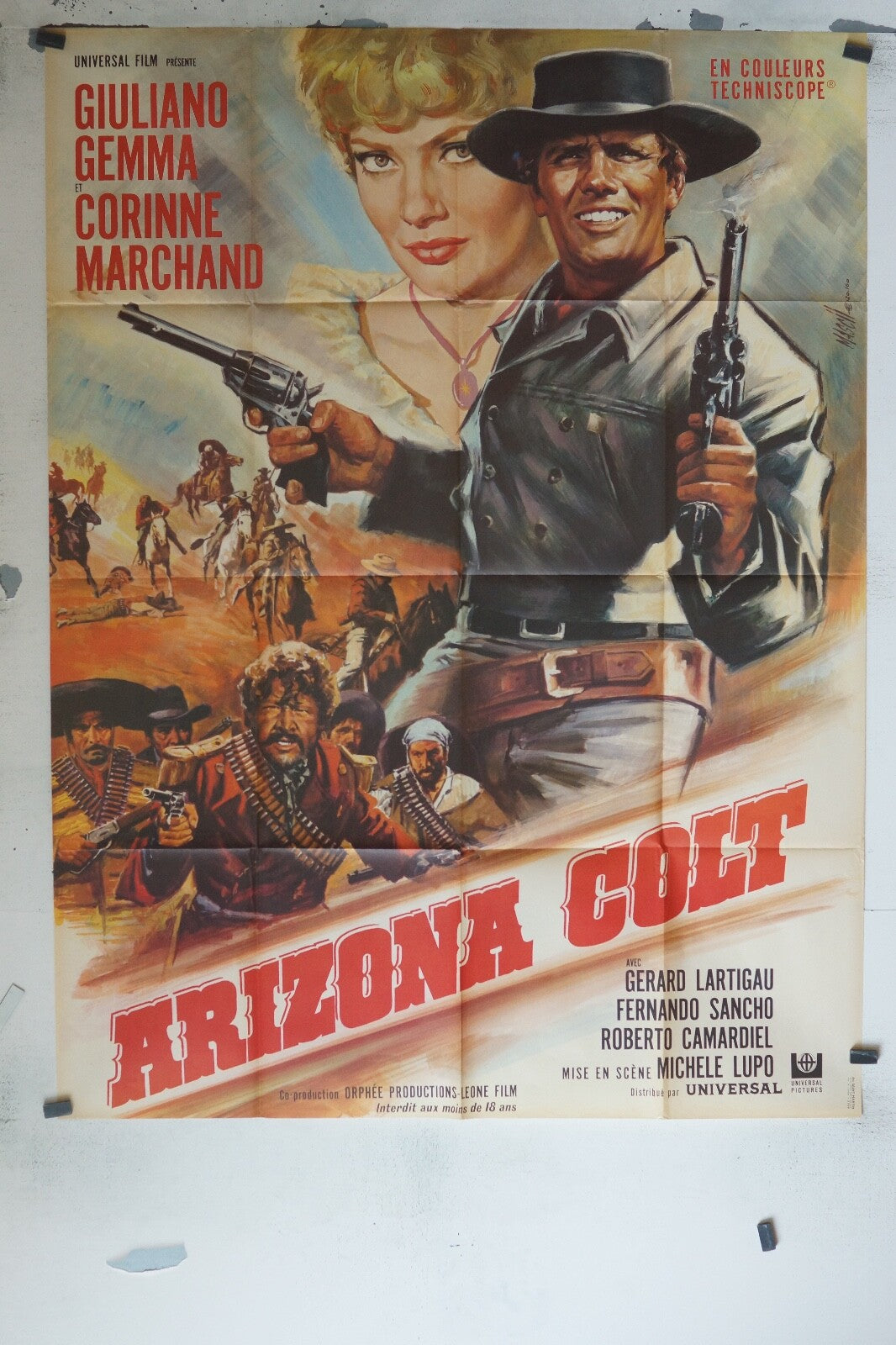ARIZONA COLT MOVIE POSTER ORIGINAL 120x160 GERARD LARTIGAU
