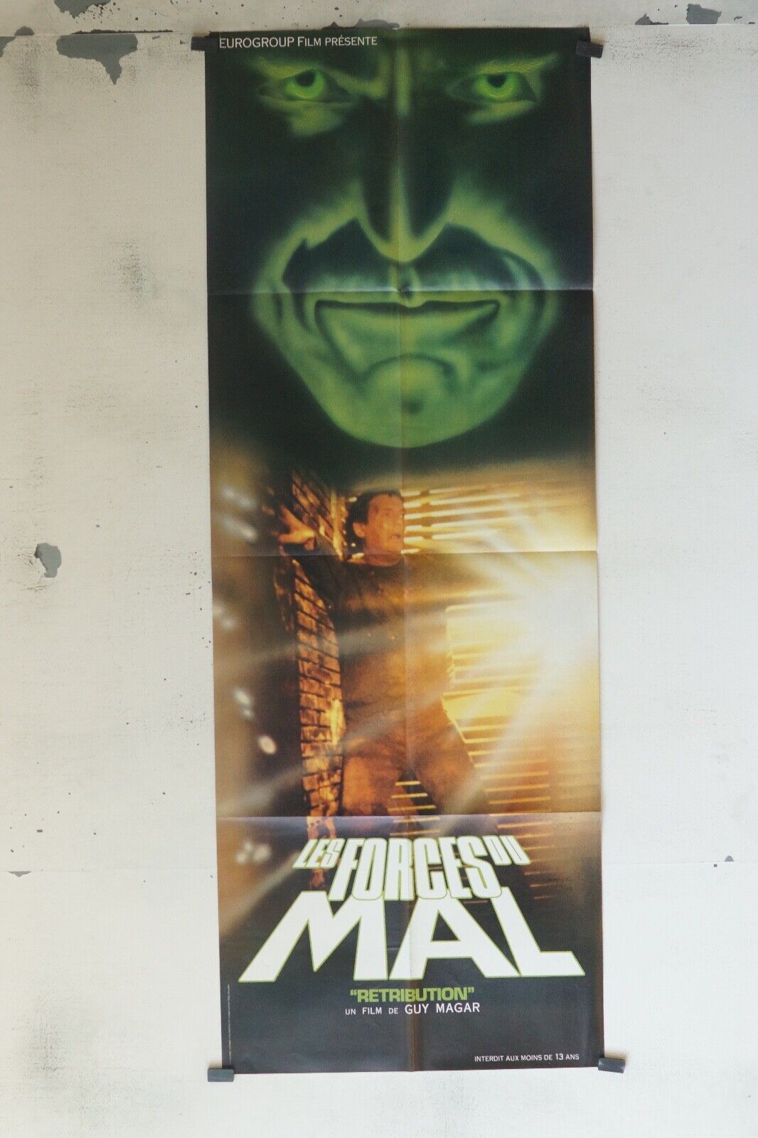 LES FORCES DU MAL 60x160 ORIGINAL POSTER GUY MAGAR