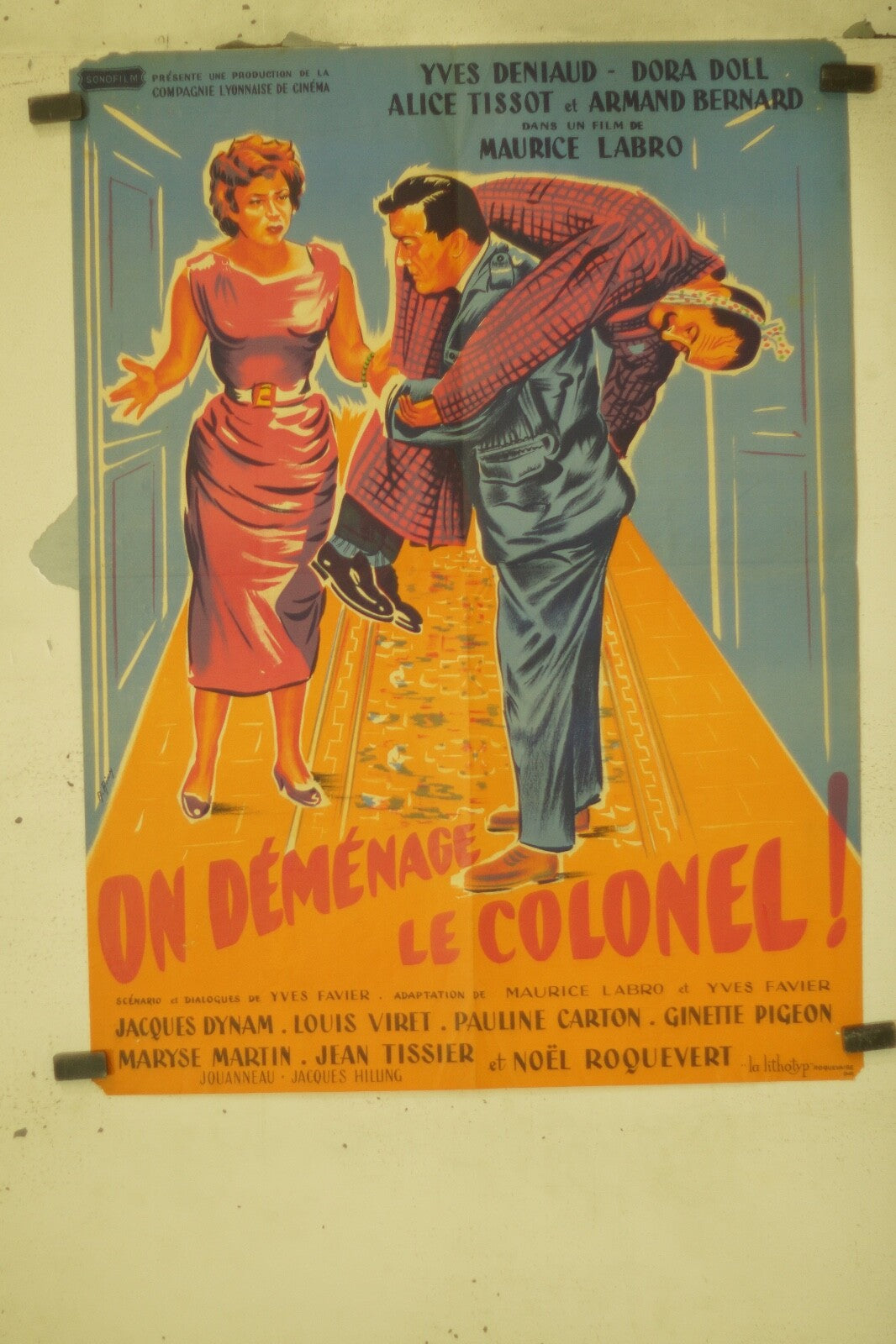 ON DÉMÉNAGE LE COLONEL MOVIE POSTER ORIGINAL (60X80) YVES DENIAUD – DORA DOLL
