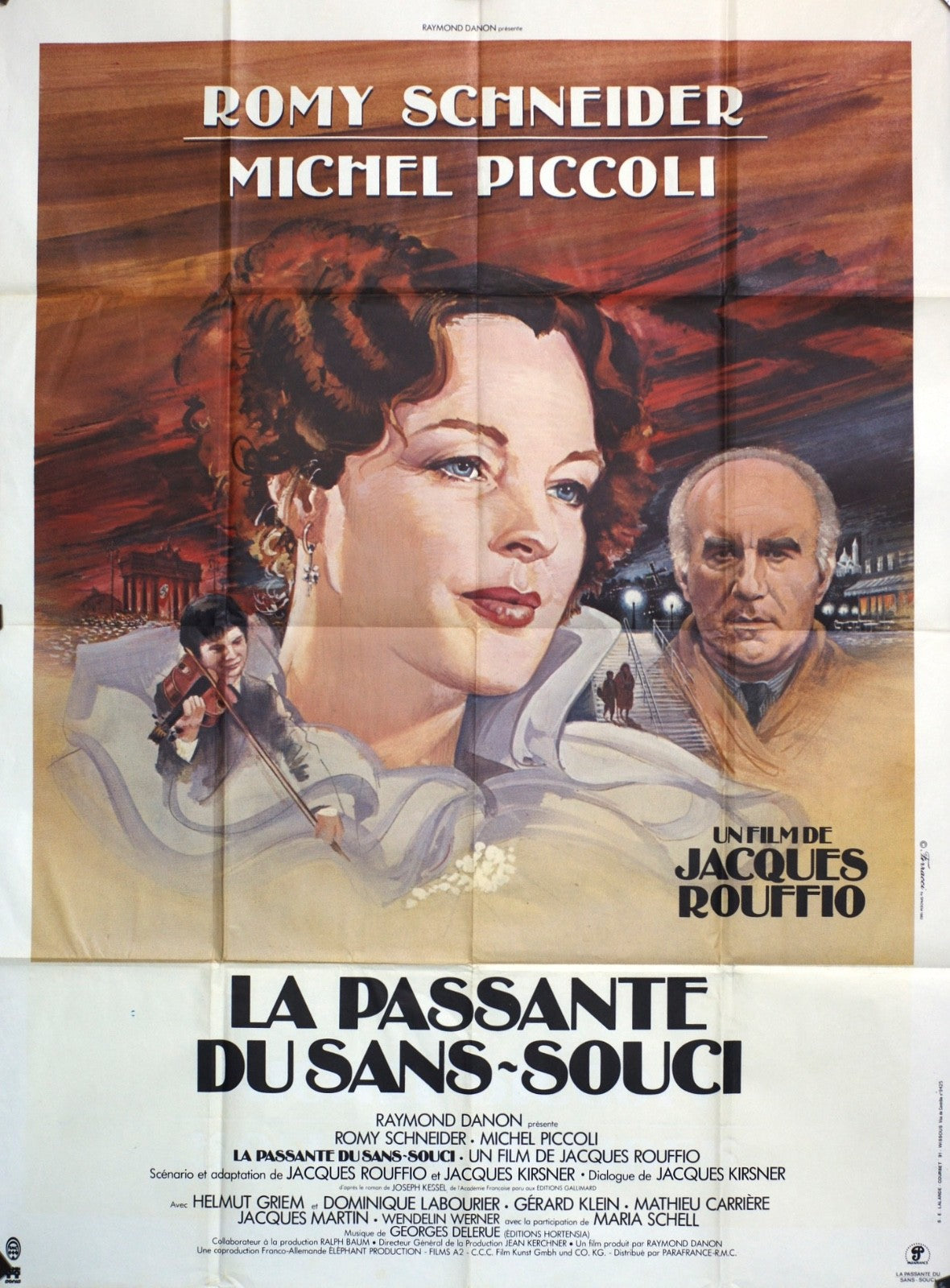 LA PASSANTE DU SANS-SOUCI ROMY SCHNEIDER, MICHEL MOVIE POSTER ORIGINAL 120x160