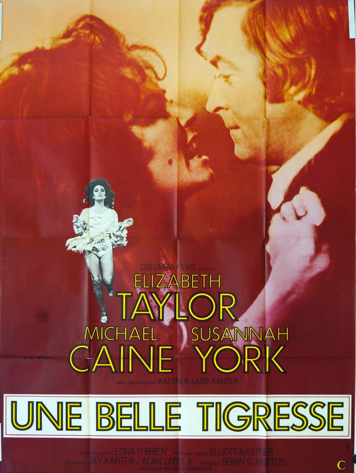 UNE BELLE TIGRESSE ORIGINAL MOVIE POSTER 120x160 ELIZABETH TAYLOR