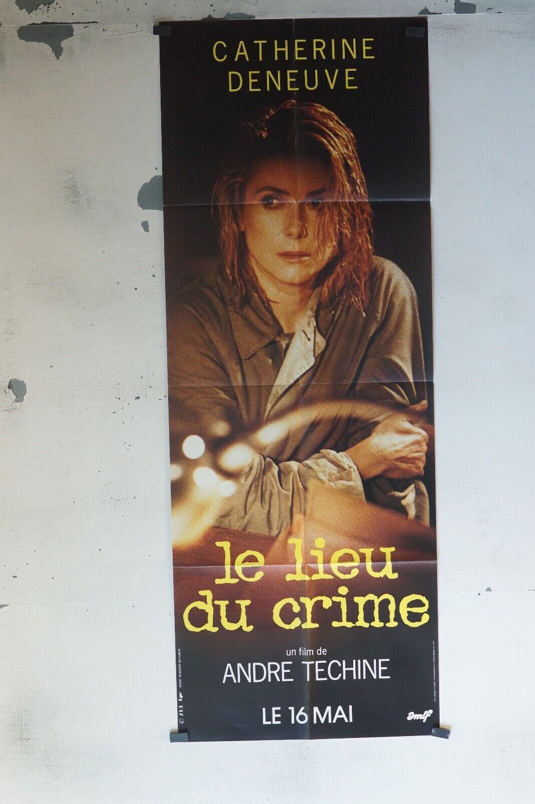 LE LIEU DU CRIME POSTER ORIGINAL 60x160 CATHERINE DENEUVE