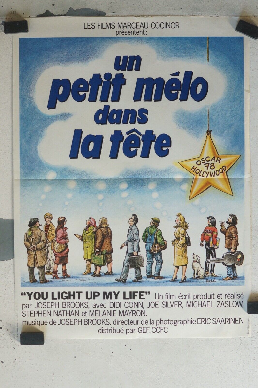 UN PETIT MÉLO POSTER ORIGINAL (55X37) JOSEPH BROOKS
