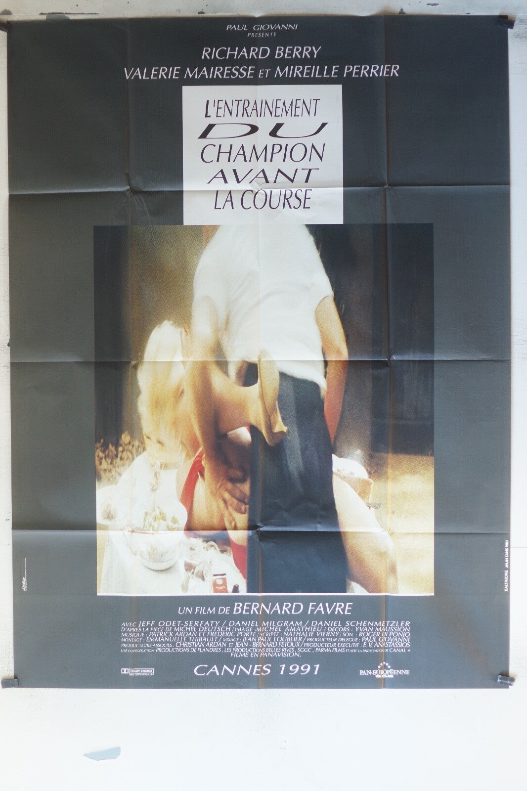 ENTRAINEMENT DU CHAMPION AVANT LA COURSE (L’) MOVIE POSTER ORIGINAL 120x160