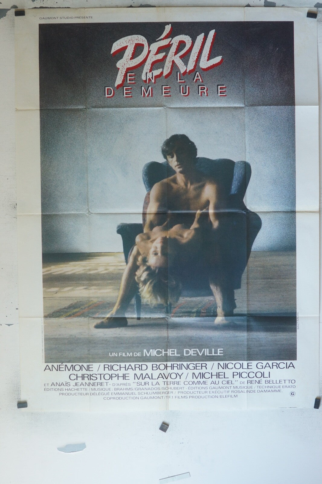 PÉRIL EN LA DEMEURE POSTER ORIGINAL 120x160 ANÉMONE