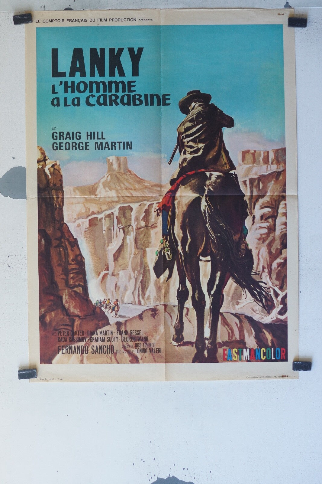 LANKY L’HOMME A LA CARABINE Movieposter ORIGINAL 60x80 Graig Hill , George Mart
