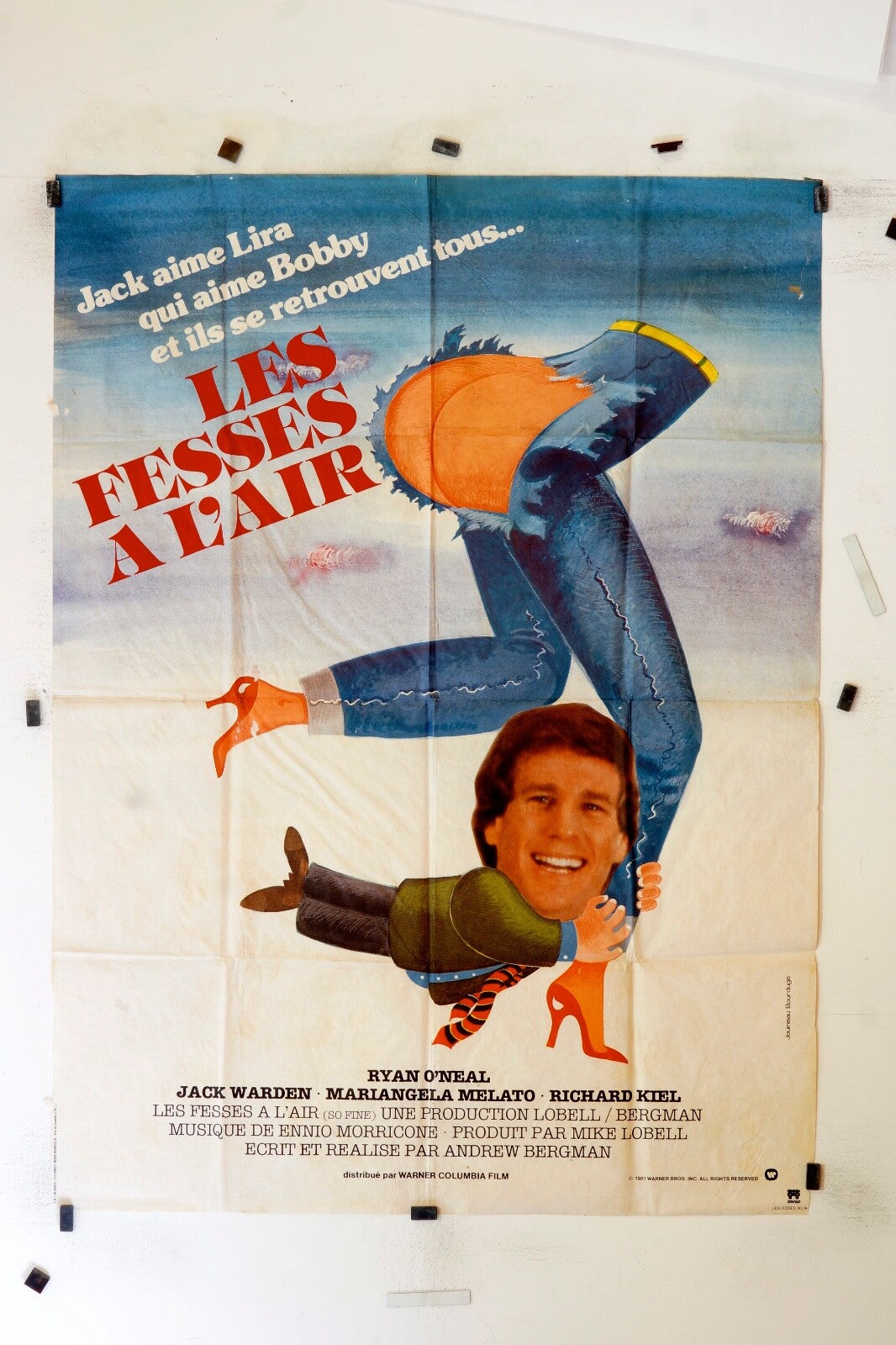 LES FESSES À L’AIR JACK WARDEN MOVIE POSTER ORIGINAL 120x160