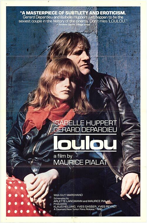 LOULOU movie poster ORIGINAL 120x160 Isabelle Huppert , Gérard Depardieu