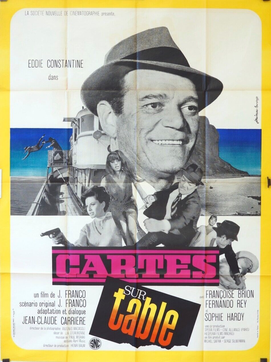 CARTES SUR TABLE MOVIE POSTER ORIGINAL 120x160 LINDA BLAIR