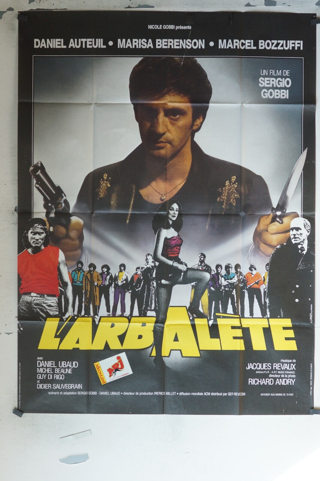 L’ARBALÈTE MOVIE POSTER ORIGINAL 120x160 DANIEL AUTEUIL