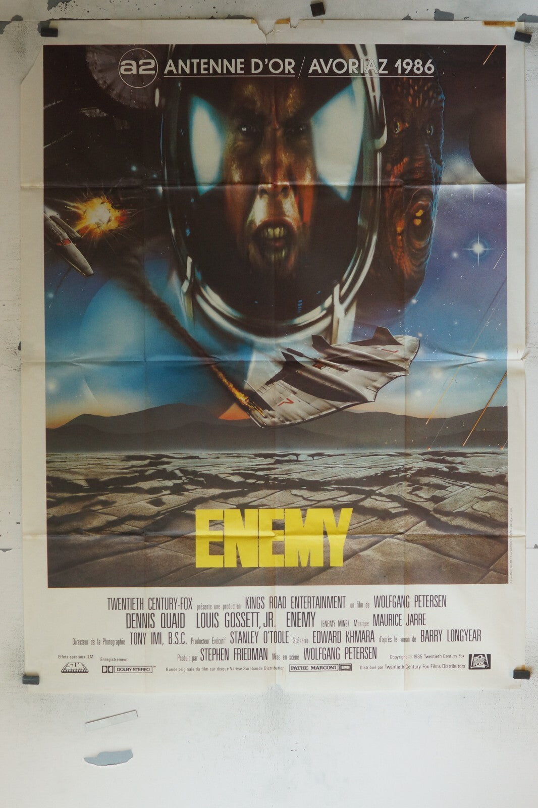 ENNEMY MOVIE POSTER ORIGINAL 120x160 DENNIS QUAID