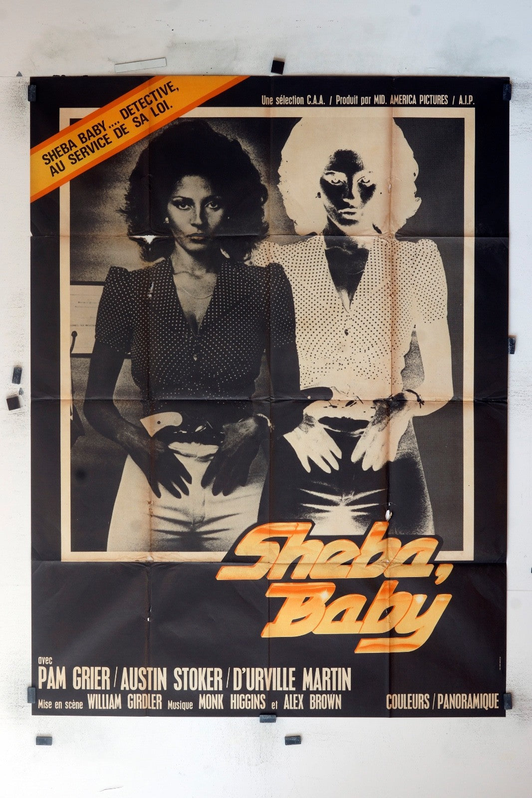 SHEBA BABY PAM GRIER MOVIE POSTER ORIGINAL (120x160)