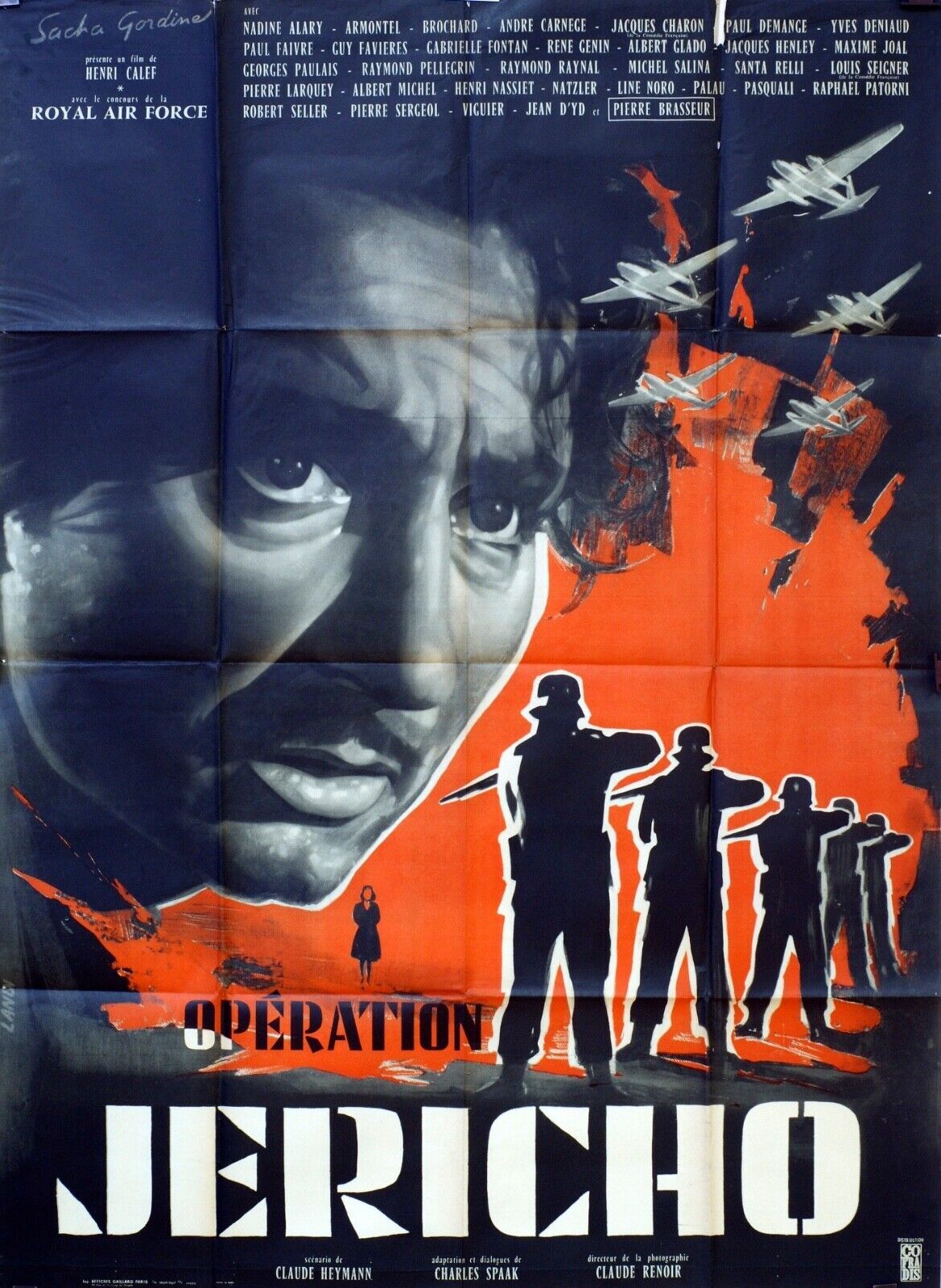OPÉRATION JÉRICHO MOVIE POSTER ORIGINAL 120x160 NADINE ALARY