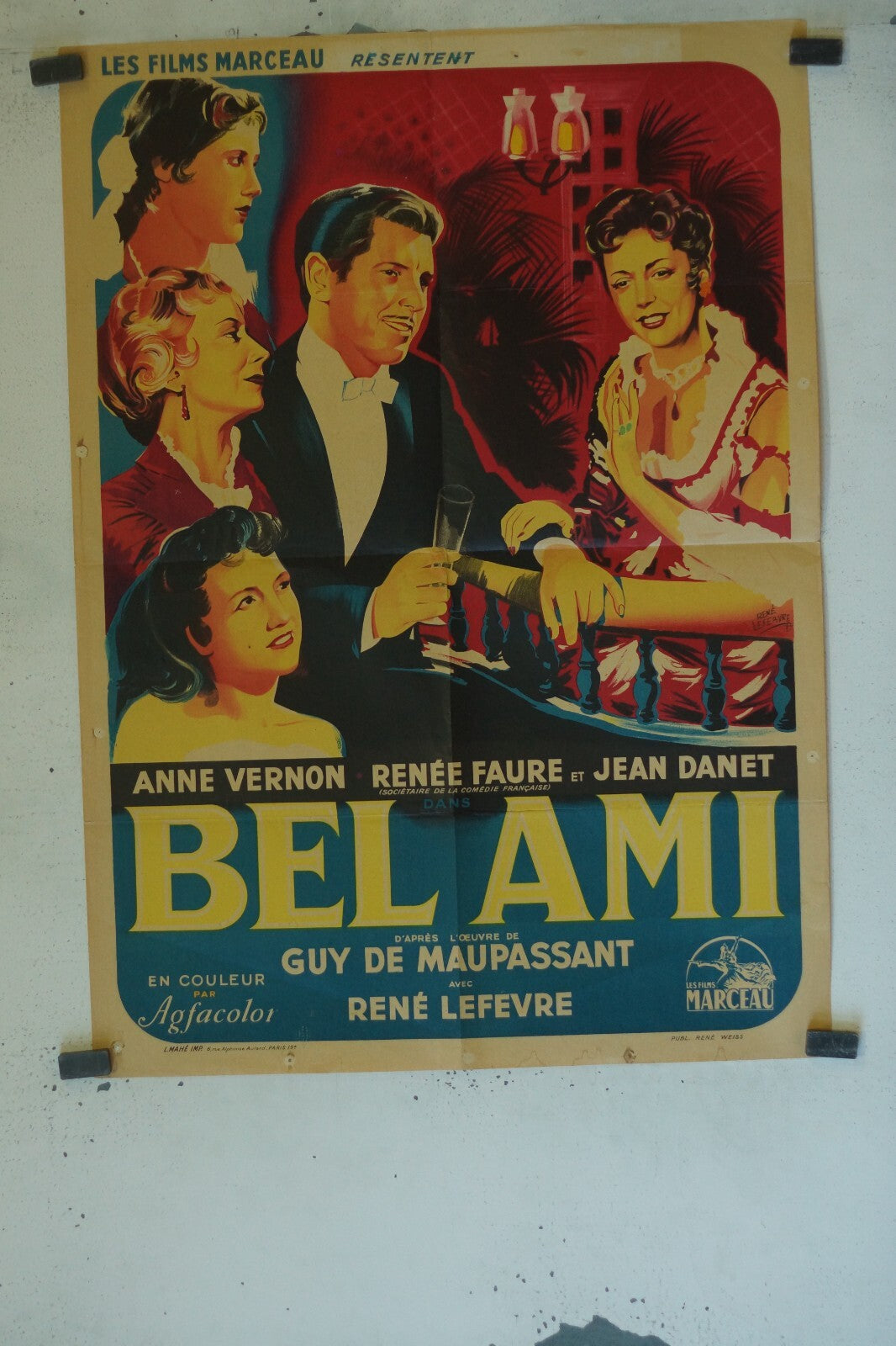 BEL AMI MOVIE POSTER ORIGINAL (60X80)