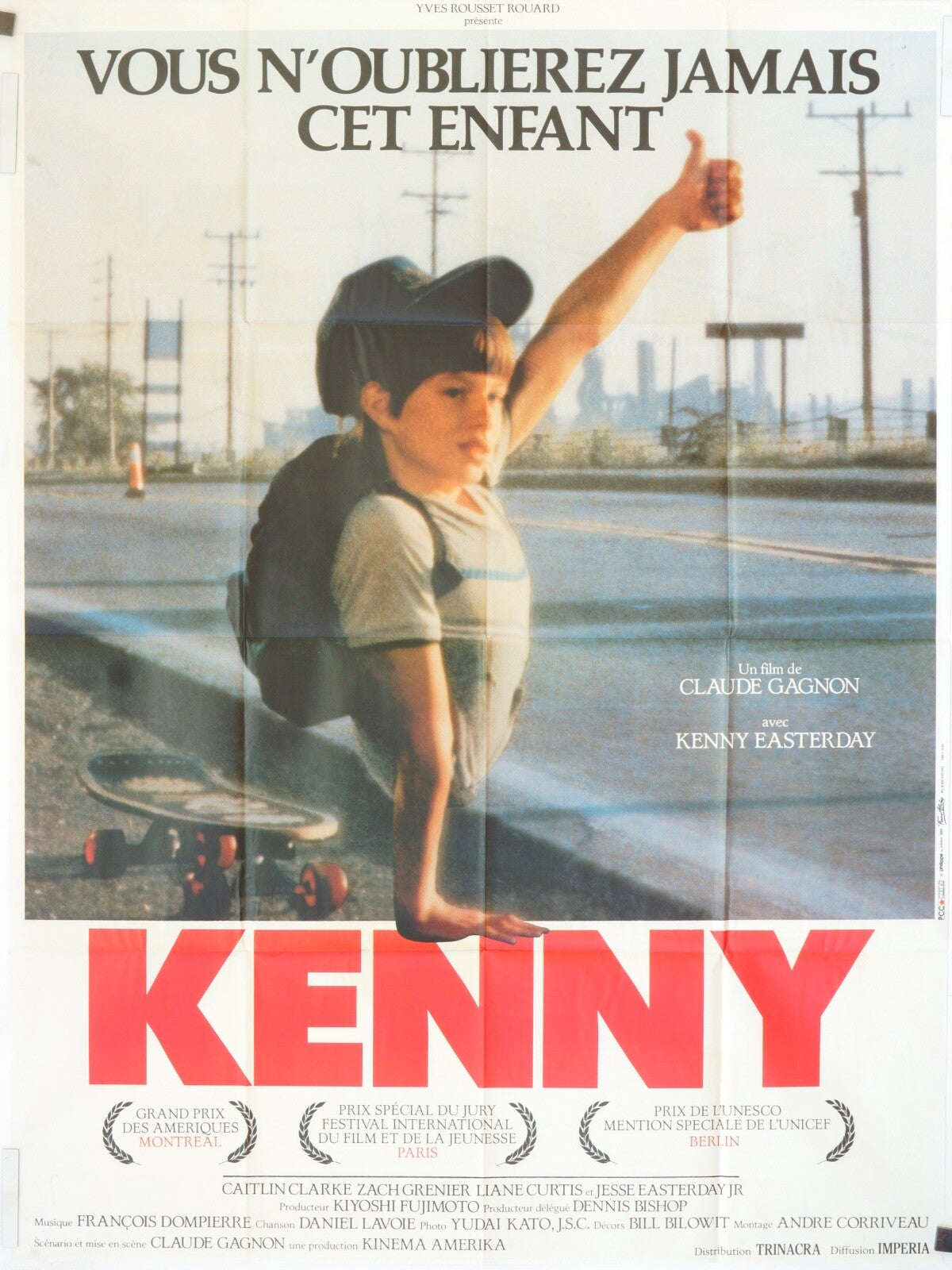 KENNY 120X160 ORIGINAL MOVIE POSTER AVEC EASTERDAY