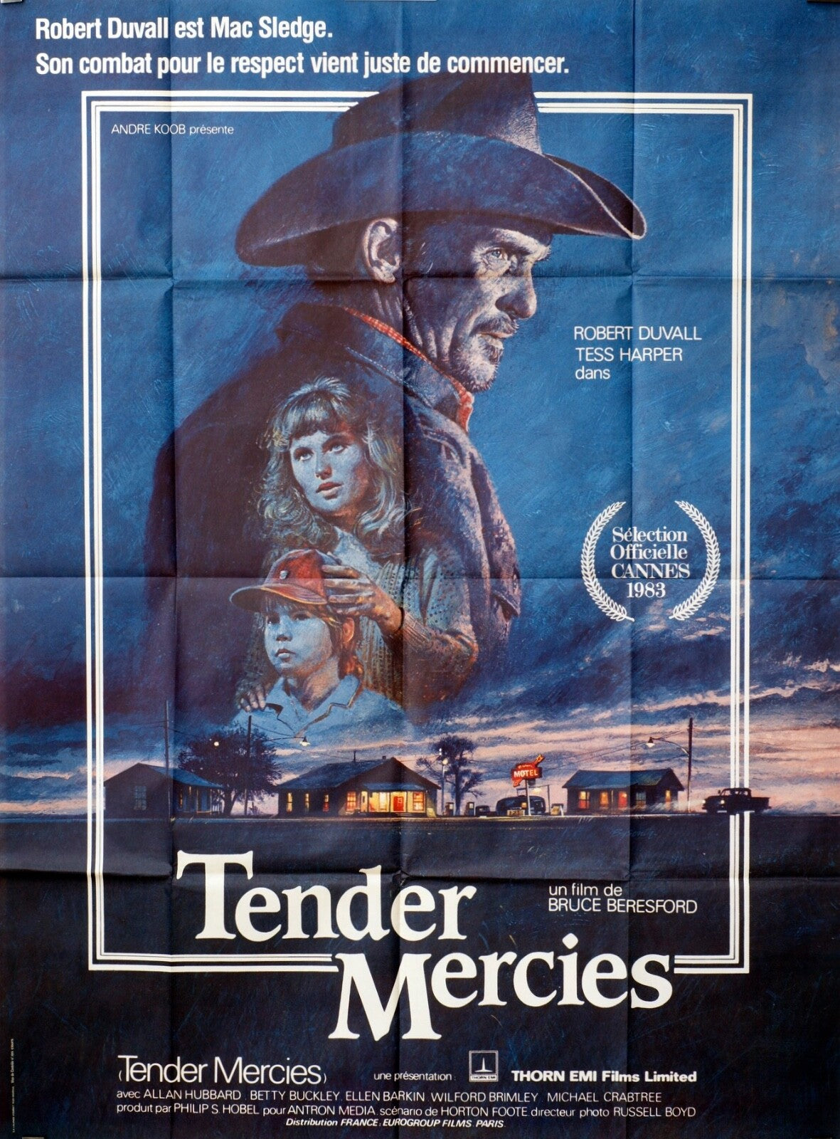 TENDER MERCIES MOVIE POSTER ORIGINAL 120x160 ROBERT DUVALL