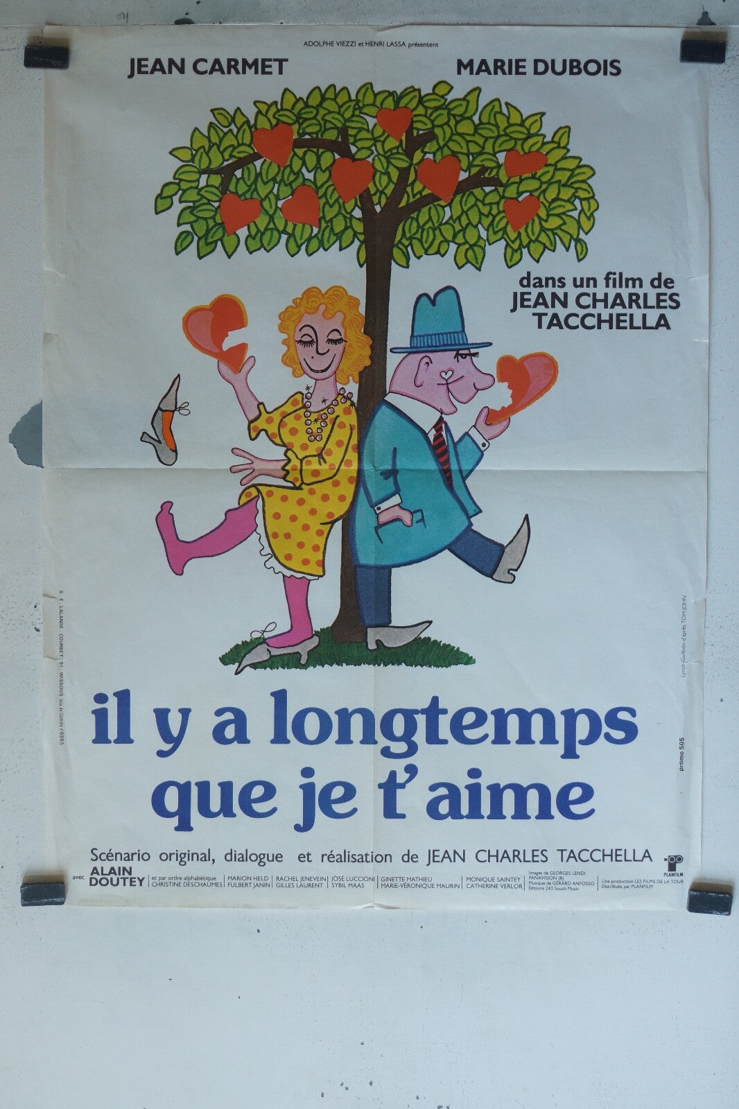 IL Y A LONGTEMPS QUE JE T’AIME (60X80) Jean Carmet , Marie Dubois