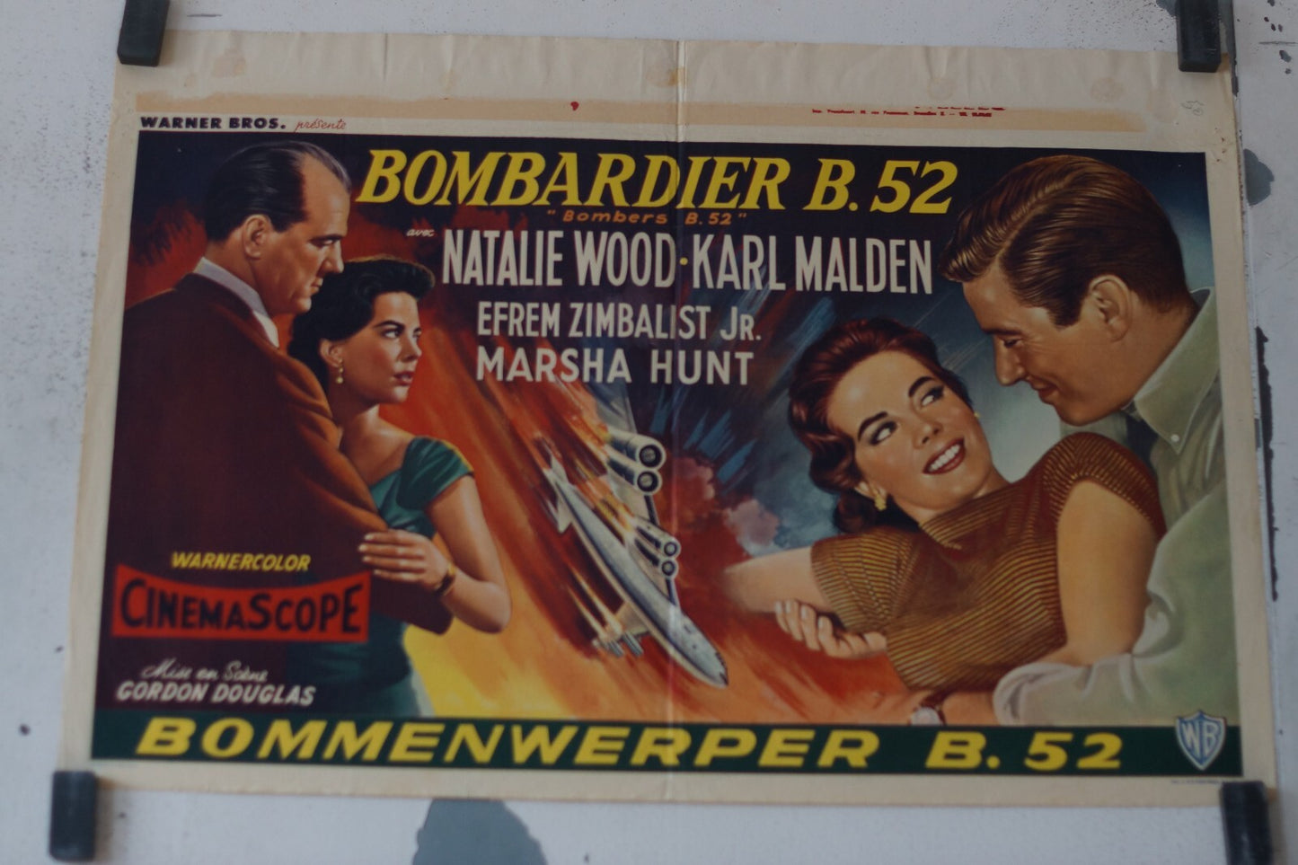BOMBARDIER B.52 (POSTER ORIGINAL BELGE) BOMBERS B_52 30x55 GORDON DOUGLAS