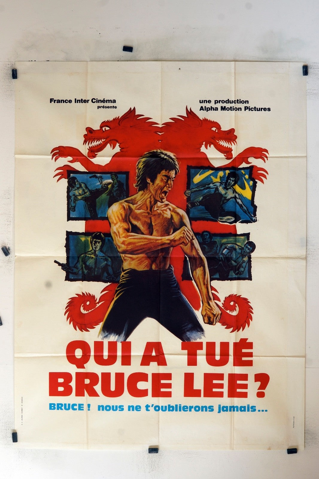 QUI A TUÉ BRUCE LEE ? MOVIE POSTER ORIGINAL (120X160)