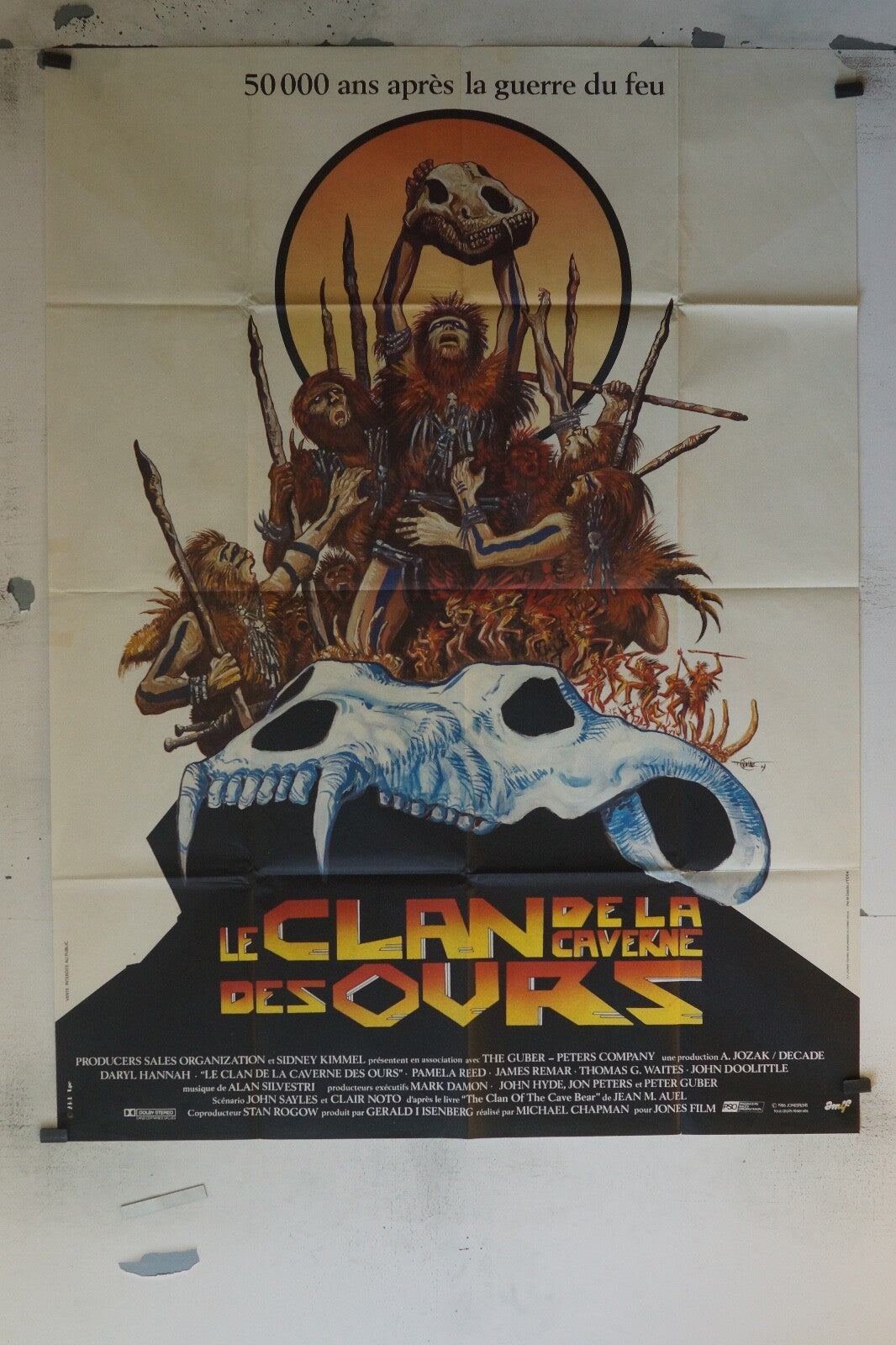 LE CLAN DE LA CAVERNE DES OUR MOVIE POSTER ORIGINAL 120x160 PAMELA REED